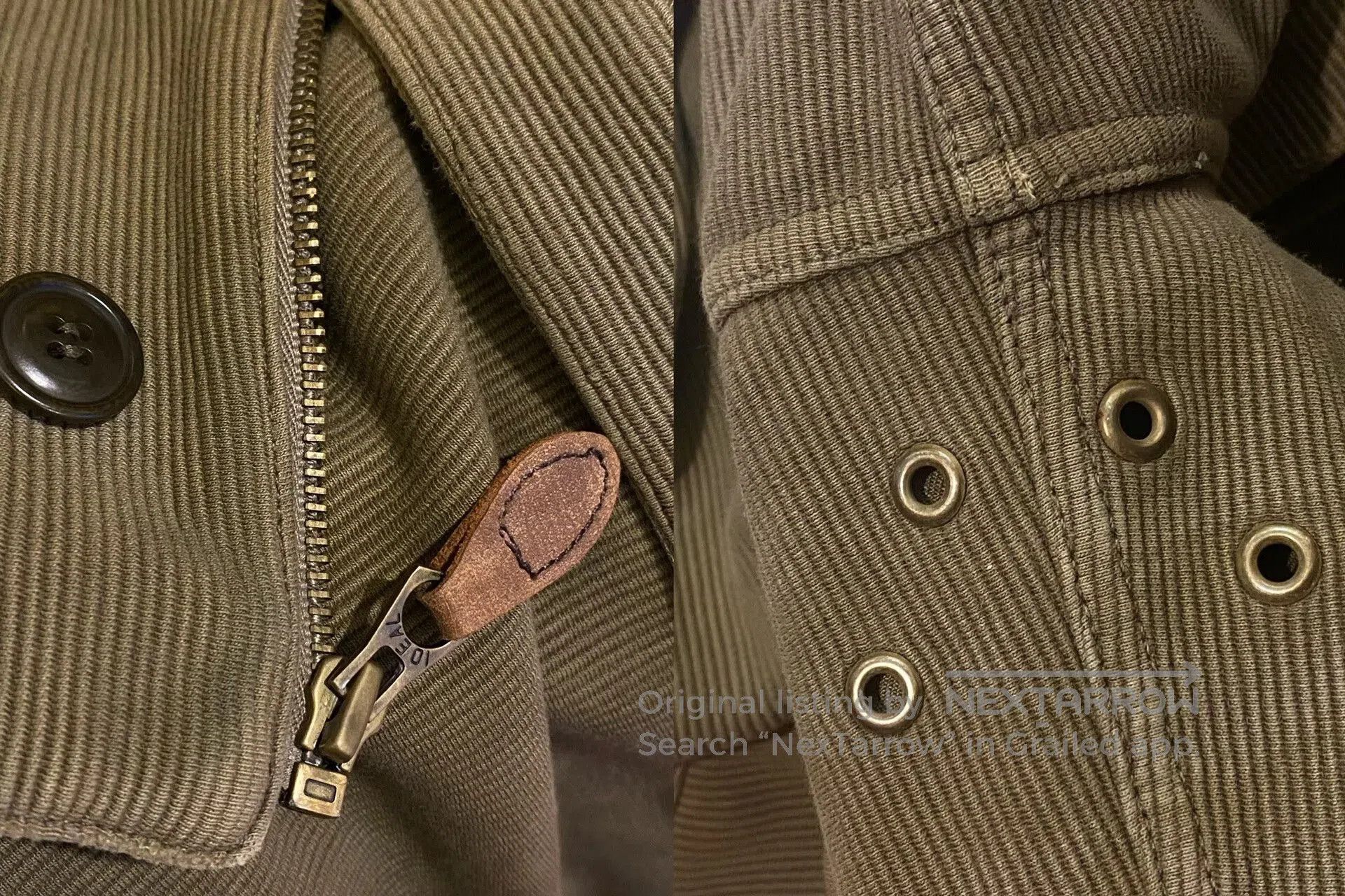 RRL Ralph Lauren rrl wool fur collar military corduroy jacket. Size US M / EU 48-50 / 2 - 8 Thumbnail