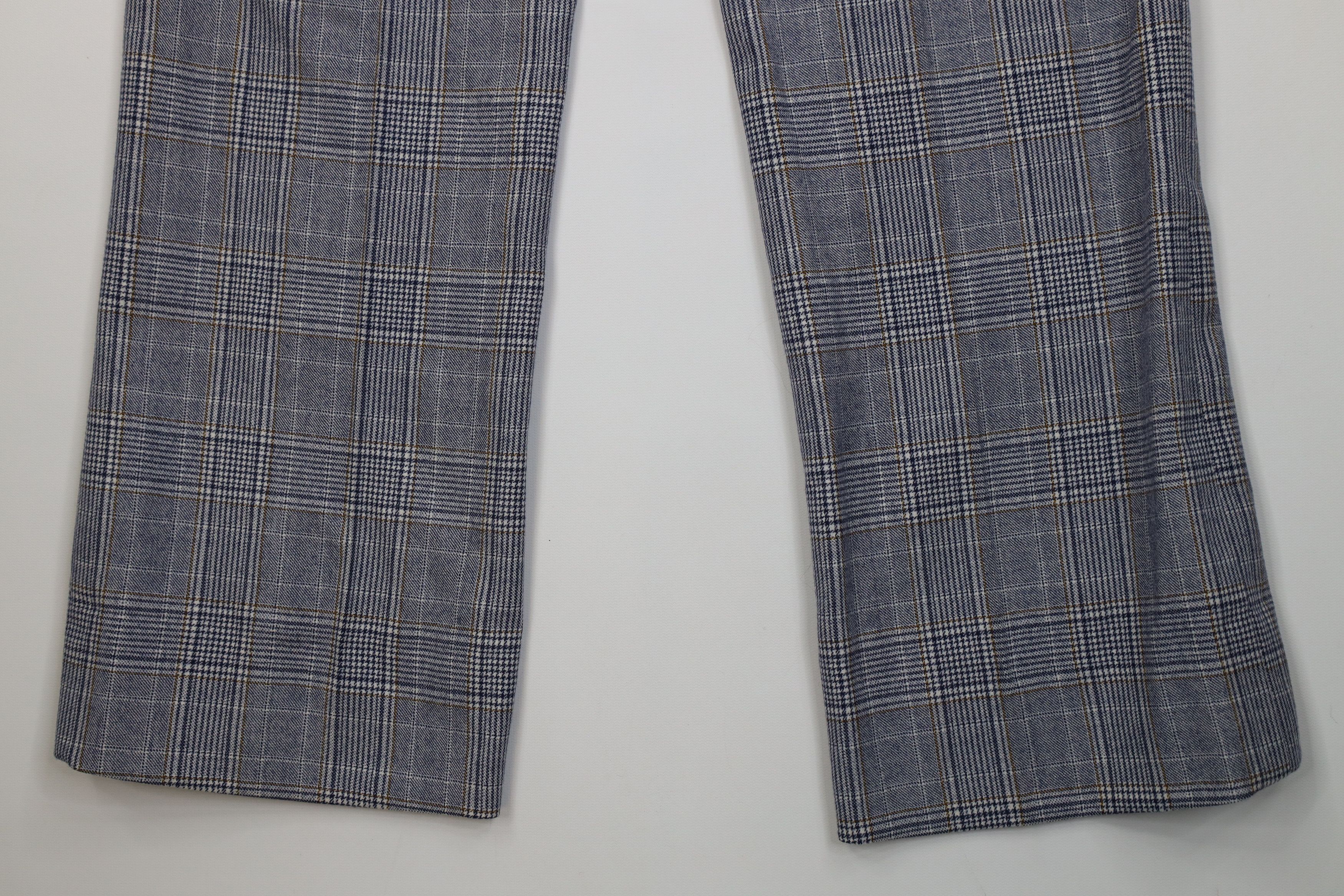 Brioni Vintage 70s Brioni Wide Leg Chino Pants Trousers Plaid Size US 32 / EU 48 - 12 Thumbnail
