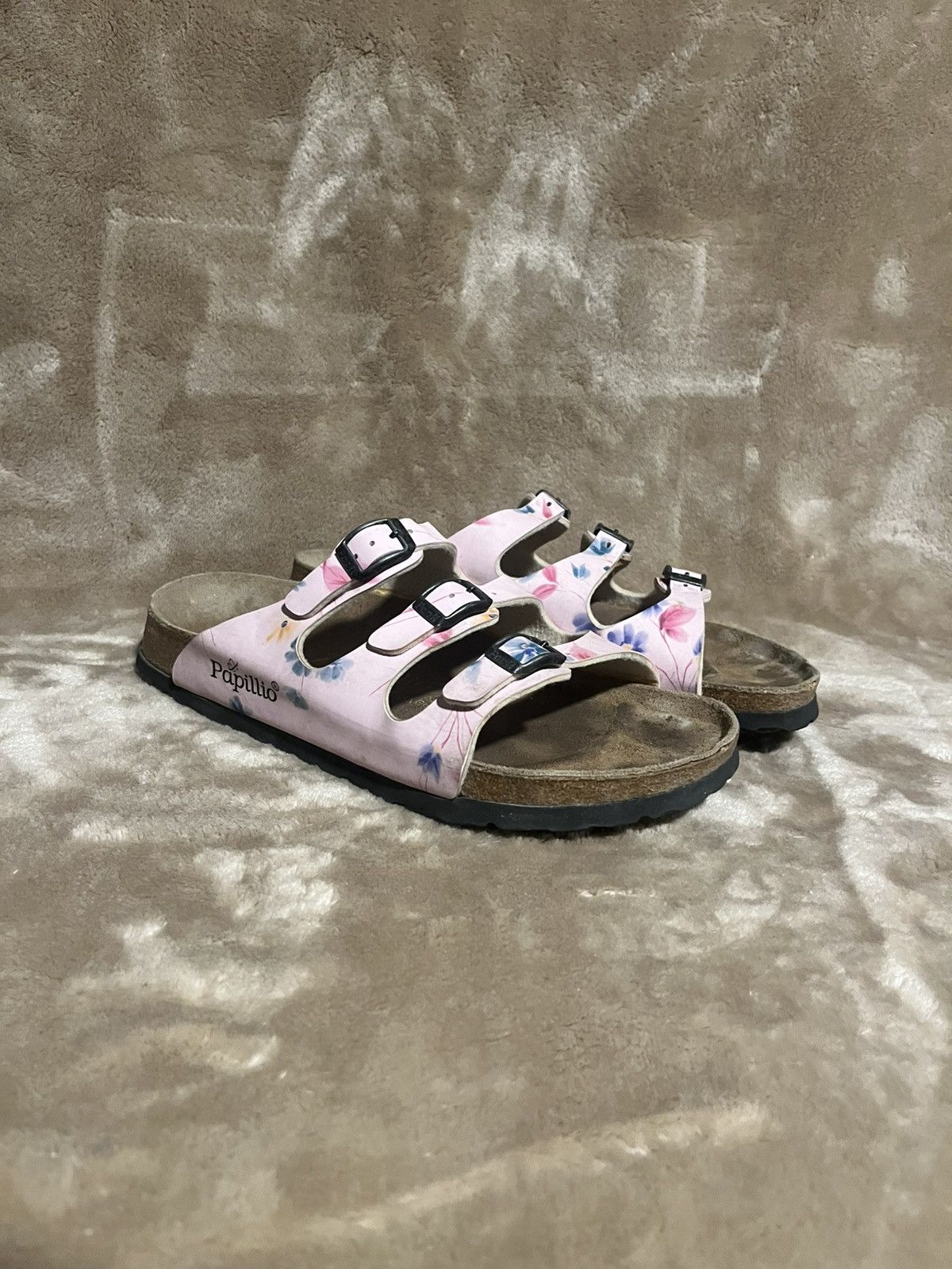 Birkenstock Birkenstock Papillio Florida 3 Strap pink Floral Sandals 7 Size US 7 / IT 37 - 1 Thumbnail