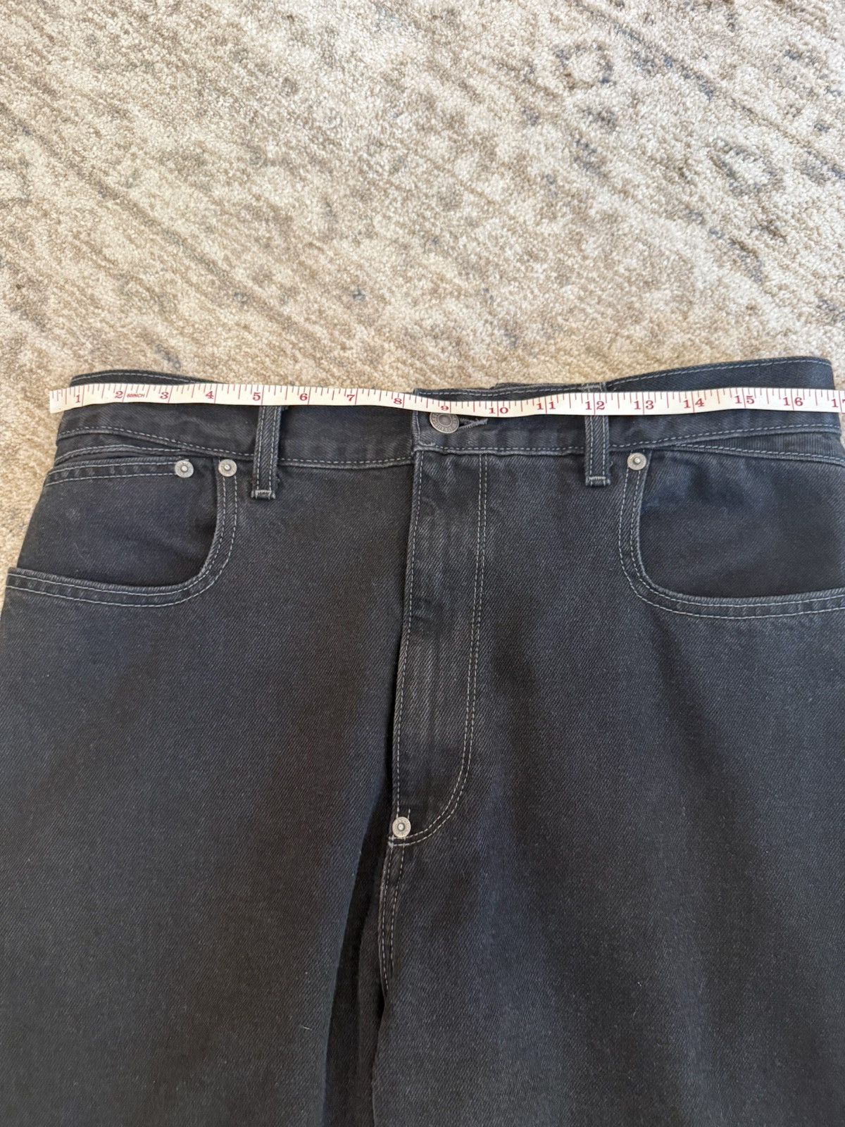 Kiko Kostadinov × Levi's Denim Trousers Black Size US 34 / EU 50 - 14 Thumbnail