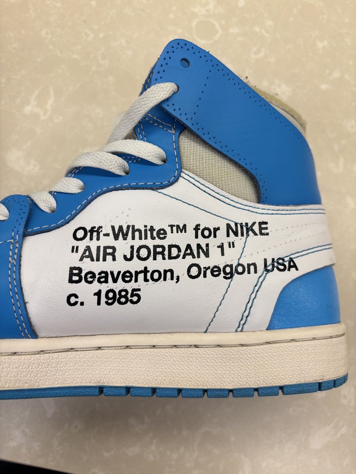 Nike × Off-White Off white unc jordan 1 Size US 11.5 / EU 44-45 - 6 Thumbnail