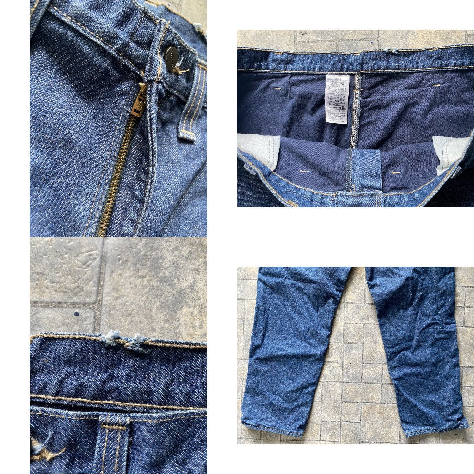 Carhartt VINTAGE? No. But item is NWT Carhartt 100160 451 FR Pants Jeans 3 HRC Men’s 46x30 Blue Flame Resistant Size US 30 / EU 46 - 8 Thumbnail