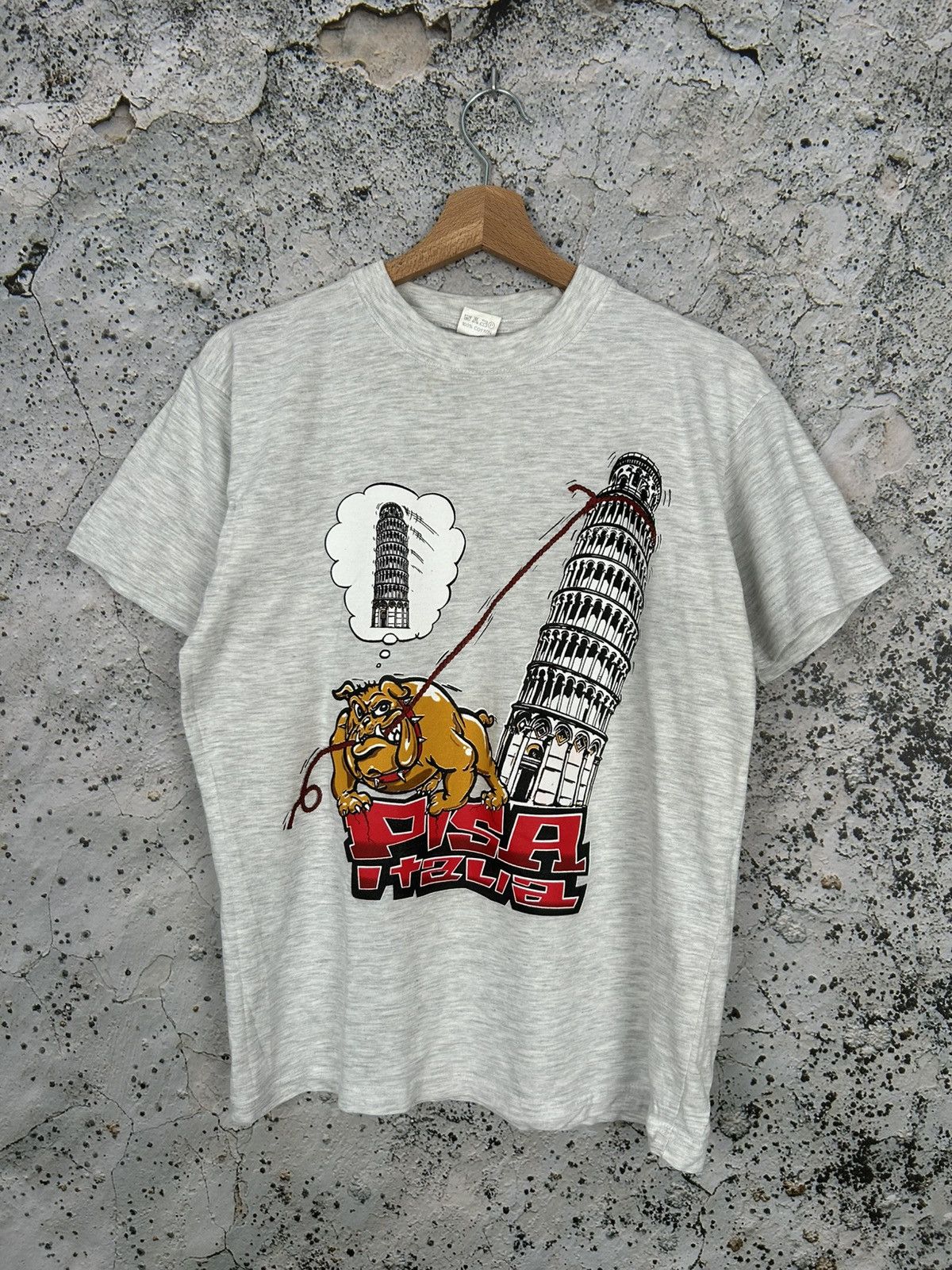 Vintage Vintage Pisa Tourist Graphic Promo Tee 90s Streetwear Baggy Size US M / EU 48-50 / 2 - 1 Thumbnail