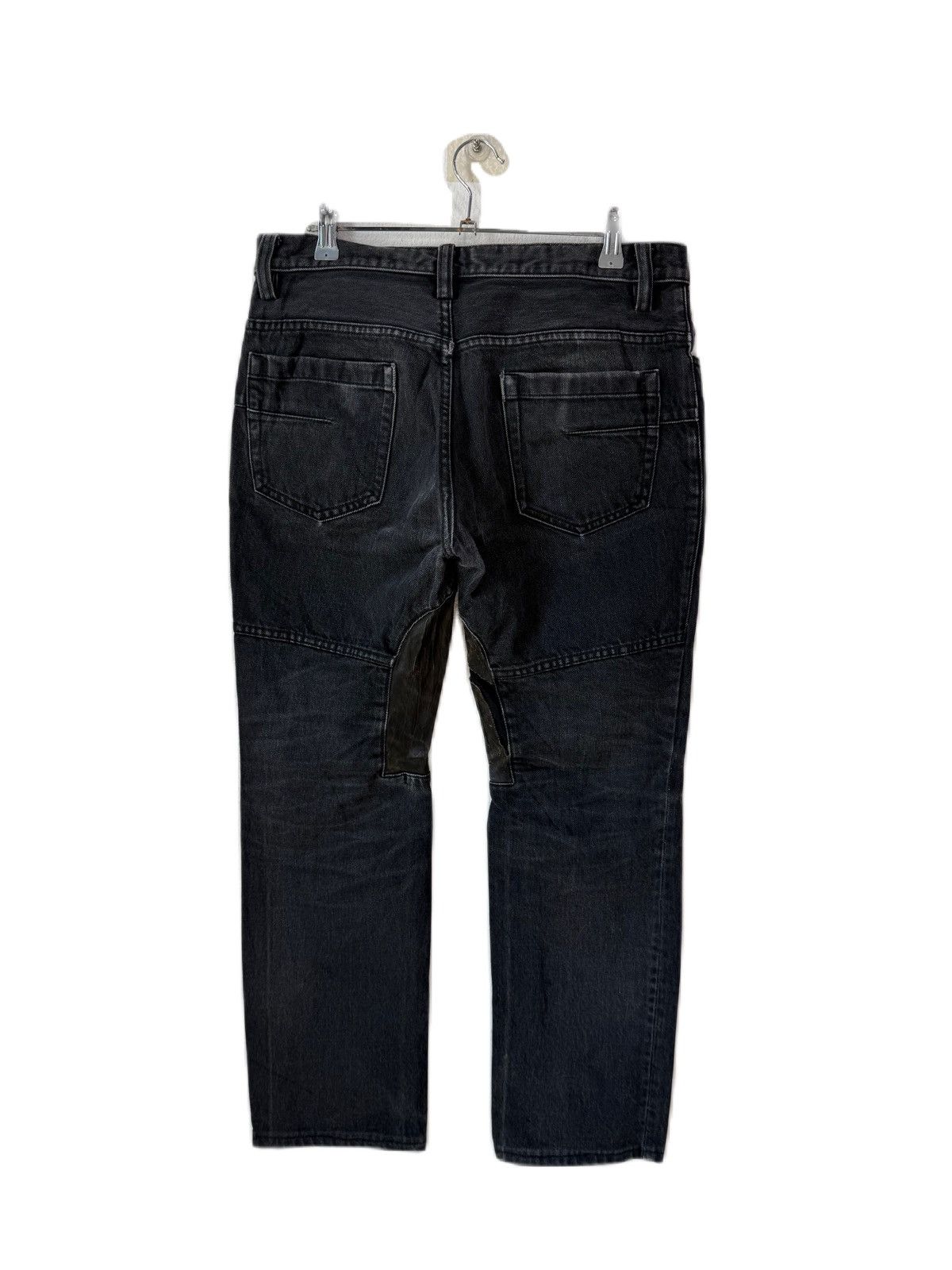 Bajra Japan Brand BAJRA Straight Black Denim Leather Size US 32 / EU 48 - 4 Thumbnail