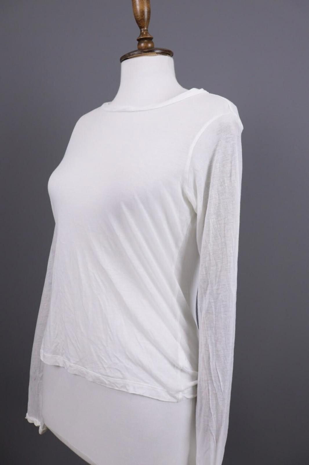 Designer Me+Em White Relaxed Summer Sweater Size UK 10 / US 6 Size M / US 6-8 / IT 42-44 - 5 Thumbnail