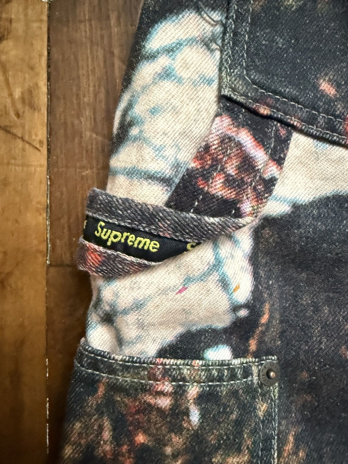 Supreme Supreme Double Knee Denim Painter Pant Woods - Black Sabbath Size US 36 / EU 52 - 11 Thumbnail