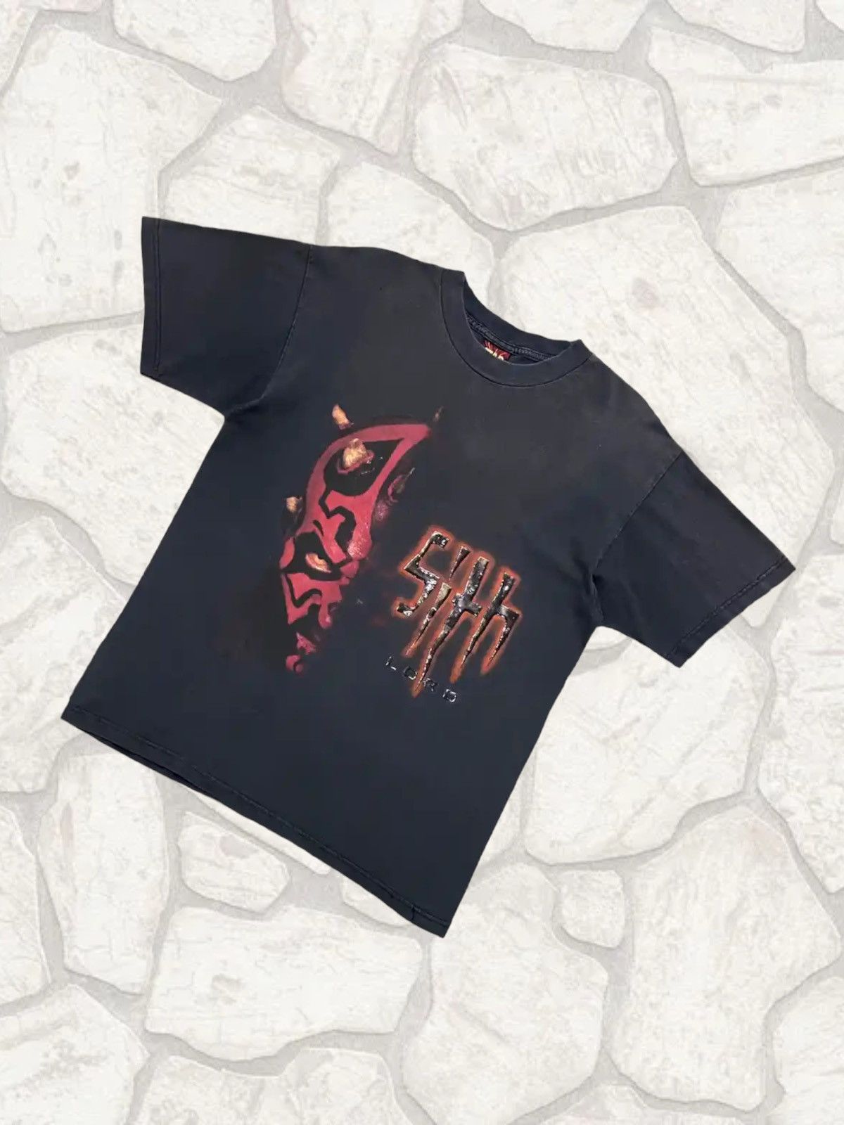Star Wars × Vintage 90s Vintage Star Wars Sith Lord Sun Faded Tshirt Size US M / EU 48-50 / 2 - 2 Thumbnail