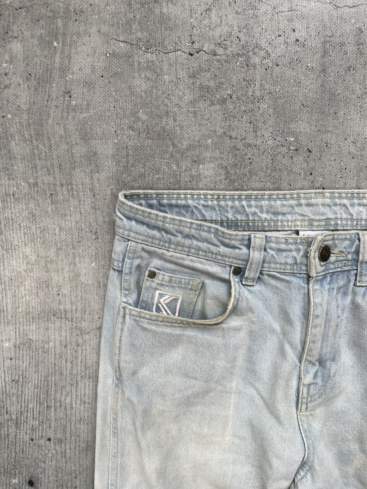 Japanese Brand × Karl Kani Karl Kani Distresed Jeans Baggy Denim Vintage Y2K Style SK8 Size US 30 / EU 46 - 7 Thumbnail