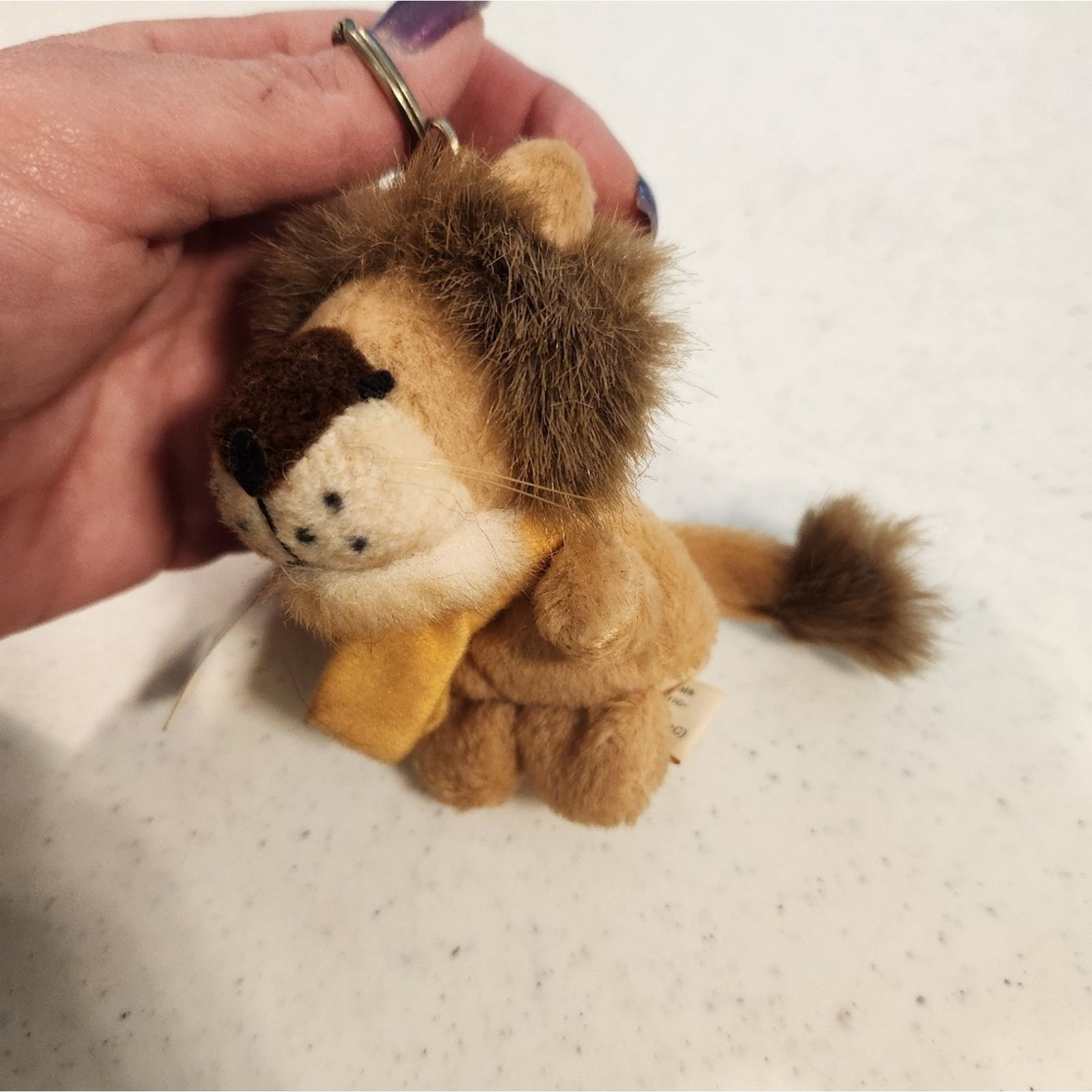 Other Pee Wee Pals Lion Key Ring Backpack Clip Plushie 80's 90's Size ONE SIZE - 2 Thumbnail