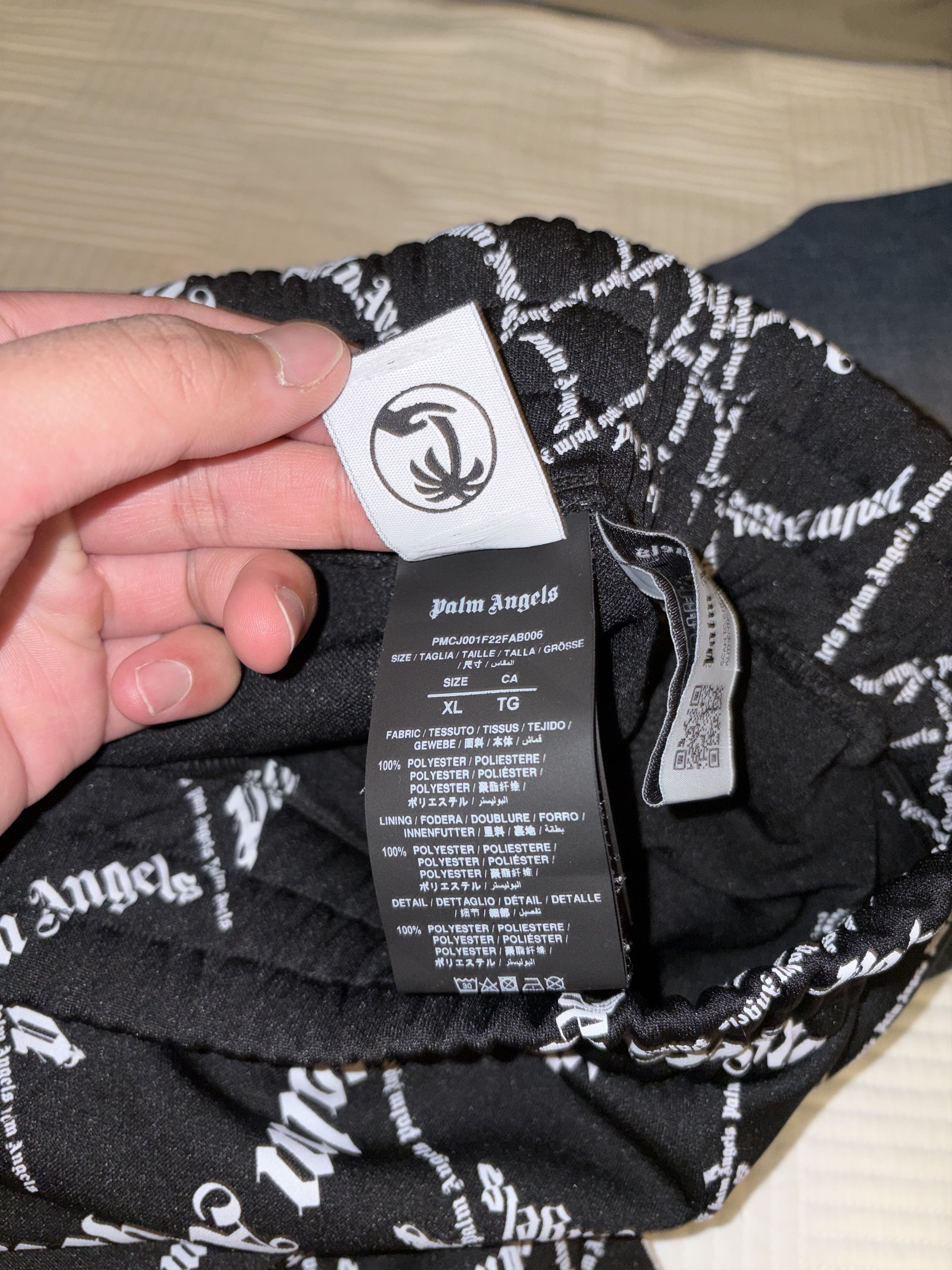 Palm Angels Palm Angels Spider Web Classic Trackpant in Black & White Size US 36 / EU 52 - 5 Thumbnail