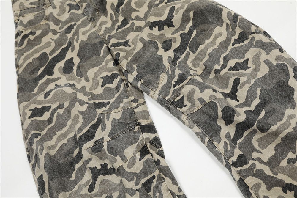Japanese Brand × Jean Men's loose streetwear camouflage scimitar jeans Size US 34 / EU 50 - 6 Thumbnail