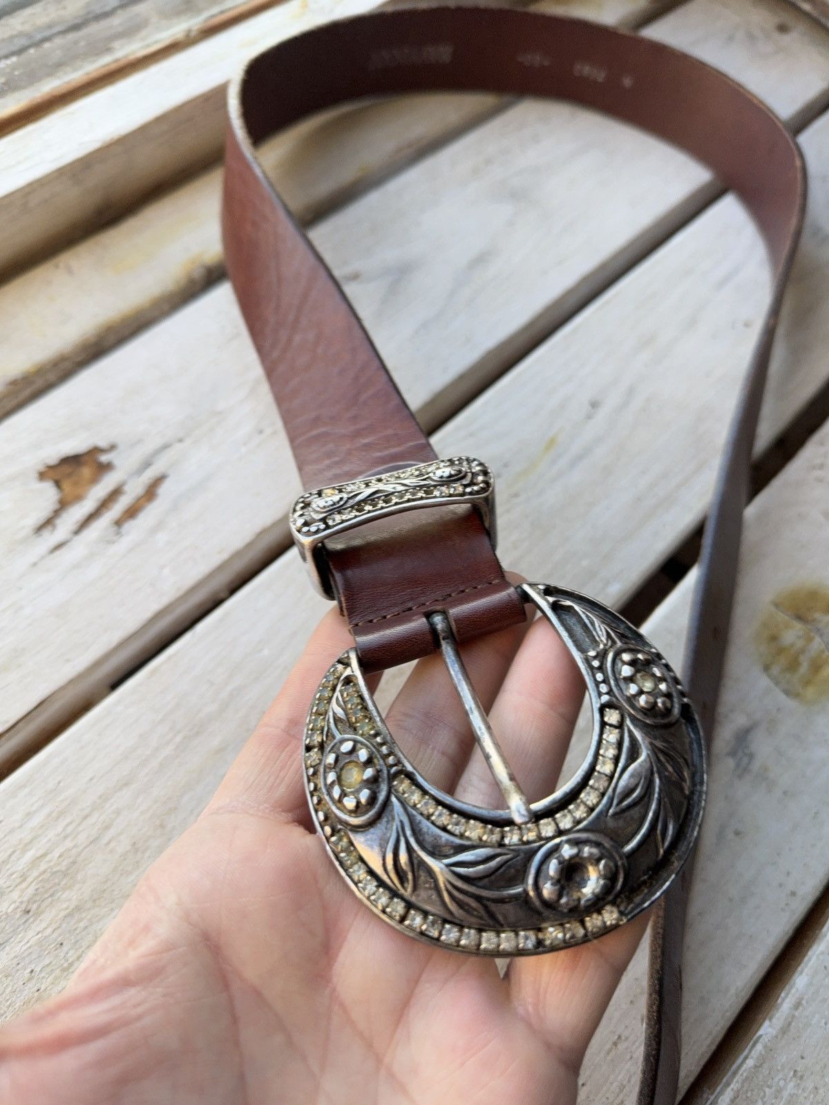 Japanese Brand 90s Y2K Avant Garde Punk Chrome Japanese Retro Style Belt Size ONE SIZE - 4 Thumbnail