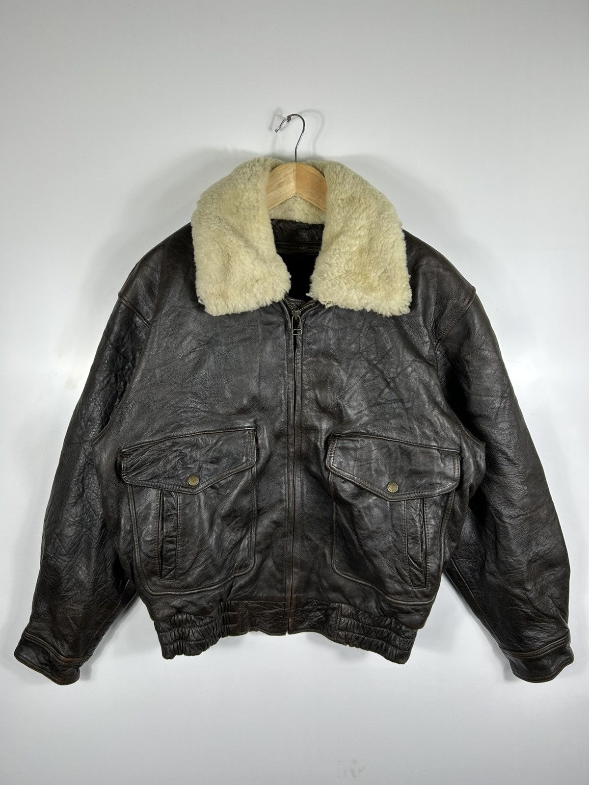 Leather ⚡️Vintage D’Homme A Homme A2 Leather Jacket Size US L / EU 52-54 / 3 - 1 Thumbnail