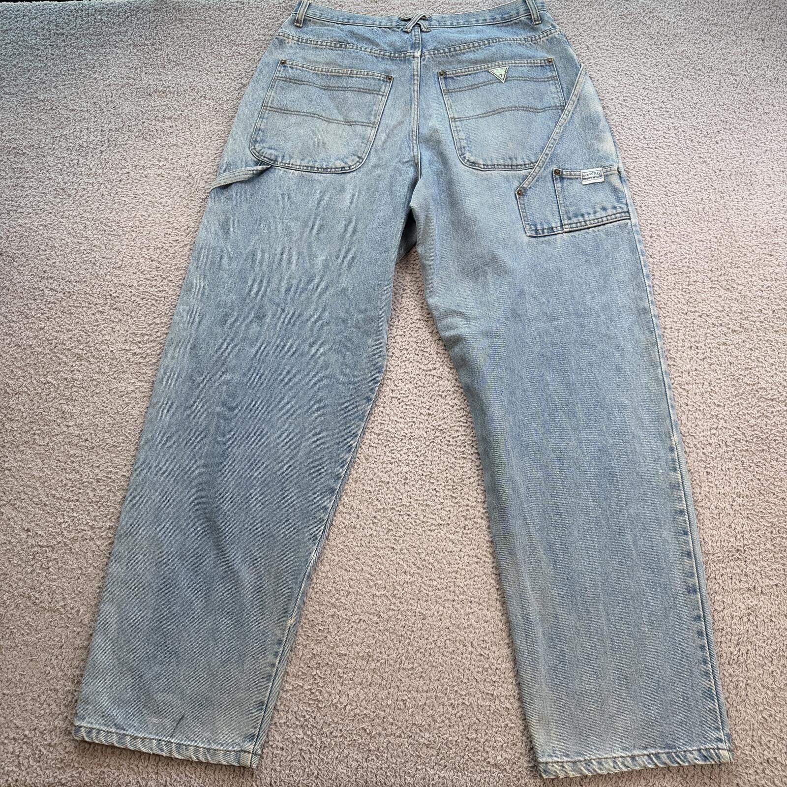Guess Vintage 90s Guess Jeans Workwear Carpenter Baggy Wide Men 36 Size US 36 / EU 52 - 2 Thumbnail