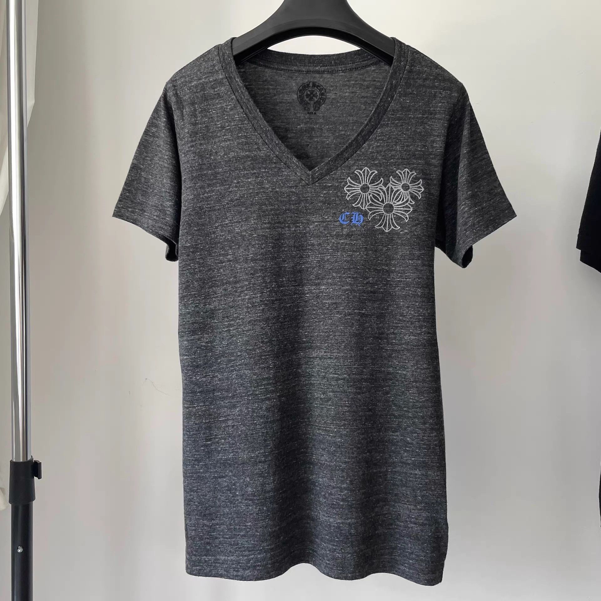 Chrome Hearts Chrome Hearts Gray Sanskrit Short Sleeve T-Shirt Size US M / EU 48-50 / 2 - 1 Thumbnail