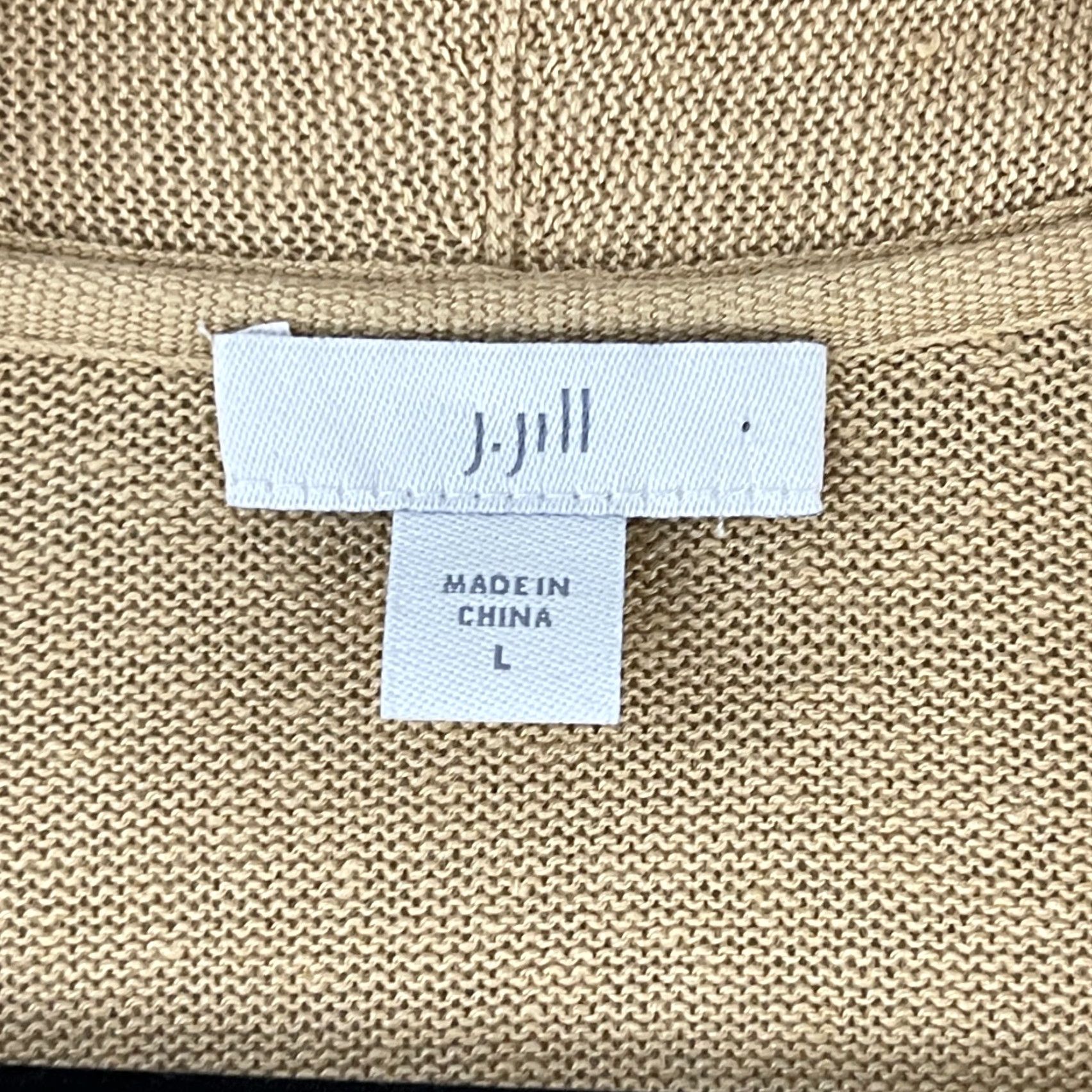 J. Jill J. Jill Cardigan Sweater Womens Large Brown Open Front Linen 3/4 Sleeve Casual Size L / US 10 / IT 46 - 5 Thumbnail
