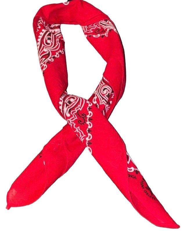 Vintage Springs Vintage 80’s Red Paisley Bandana New!! Size ONE SIZE - 1 Thumbnail