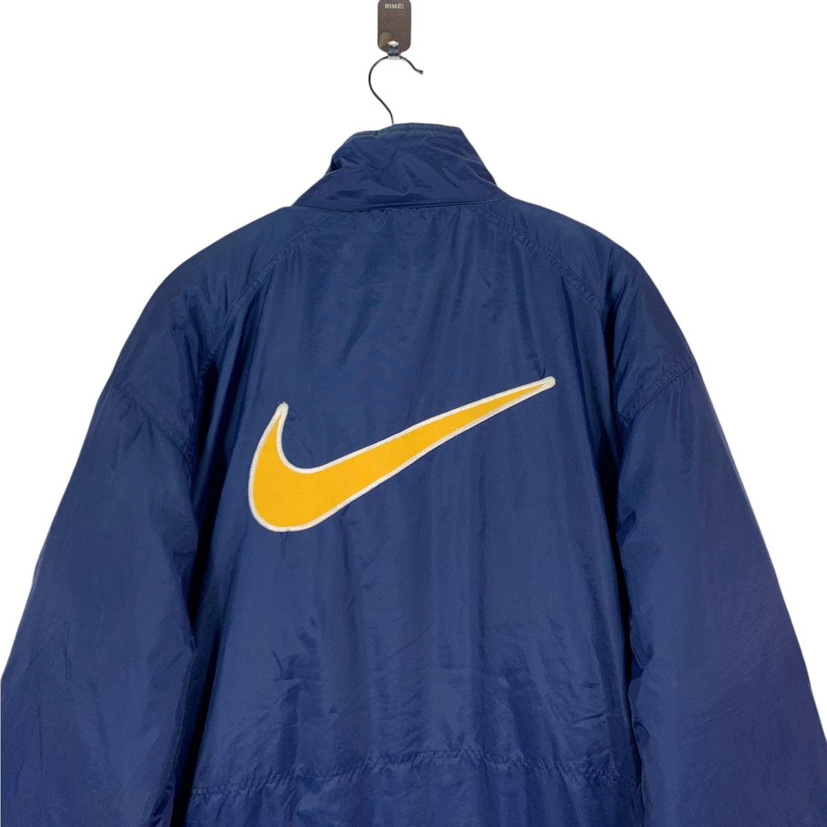 Nike × Vintage VINTAGE 90s NIKE SWOOSH POLYESTER ZIPPER JACKET Size US L / EU 52-54 / 3 - 7 Thumbnail