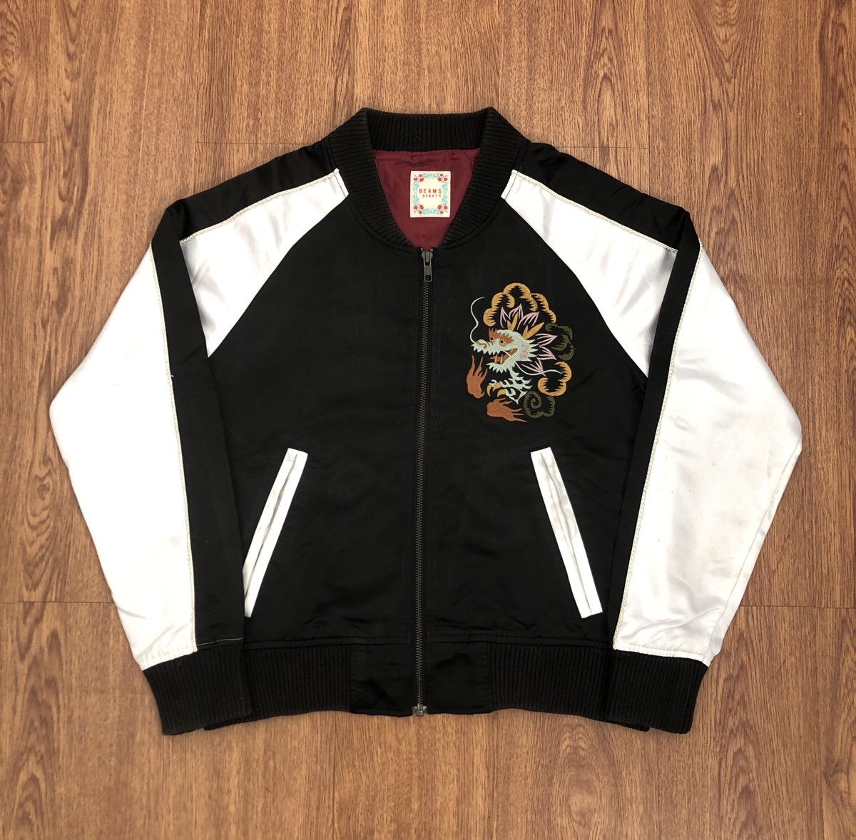 Beams Plus × Japanese Brand Beams heart lazy bones sukajan jacket Size US S / EU 44-46 / 1 - 1 Thumbnail