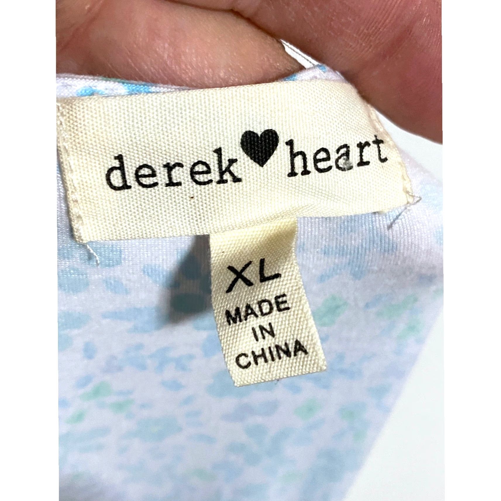 Derek Heart Tiered Short Sleeve Mini Dress XL Floral Bloomcore Dainty  Feminine White Henley Neckline