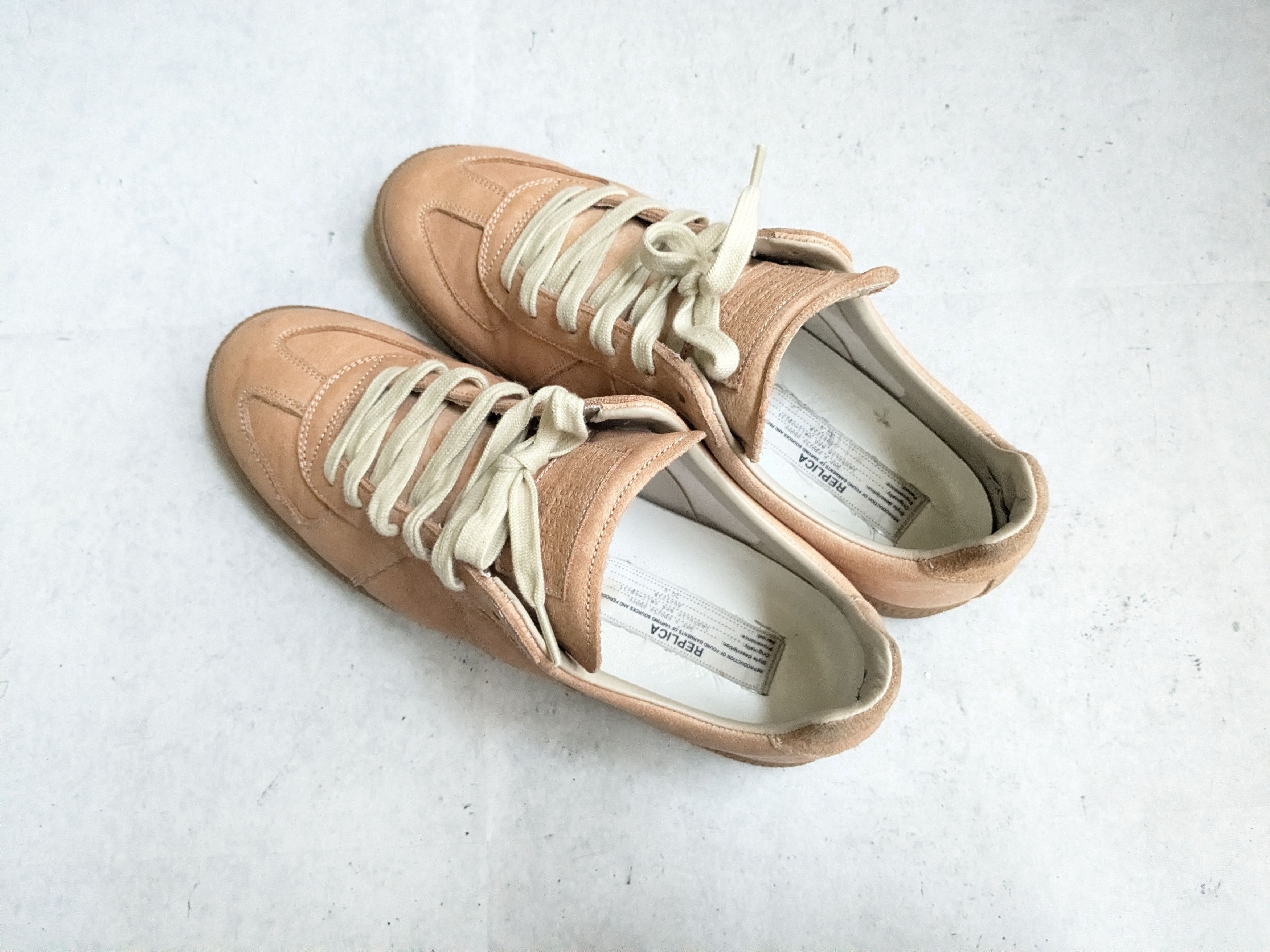 Maison Margiela Maison Margiela Replica GAT 11 44 Low Tops Beige Size US 11 / EU 44 - 12 Thumbnail