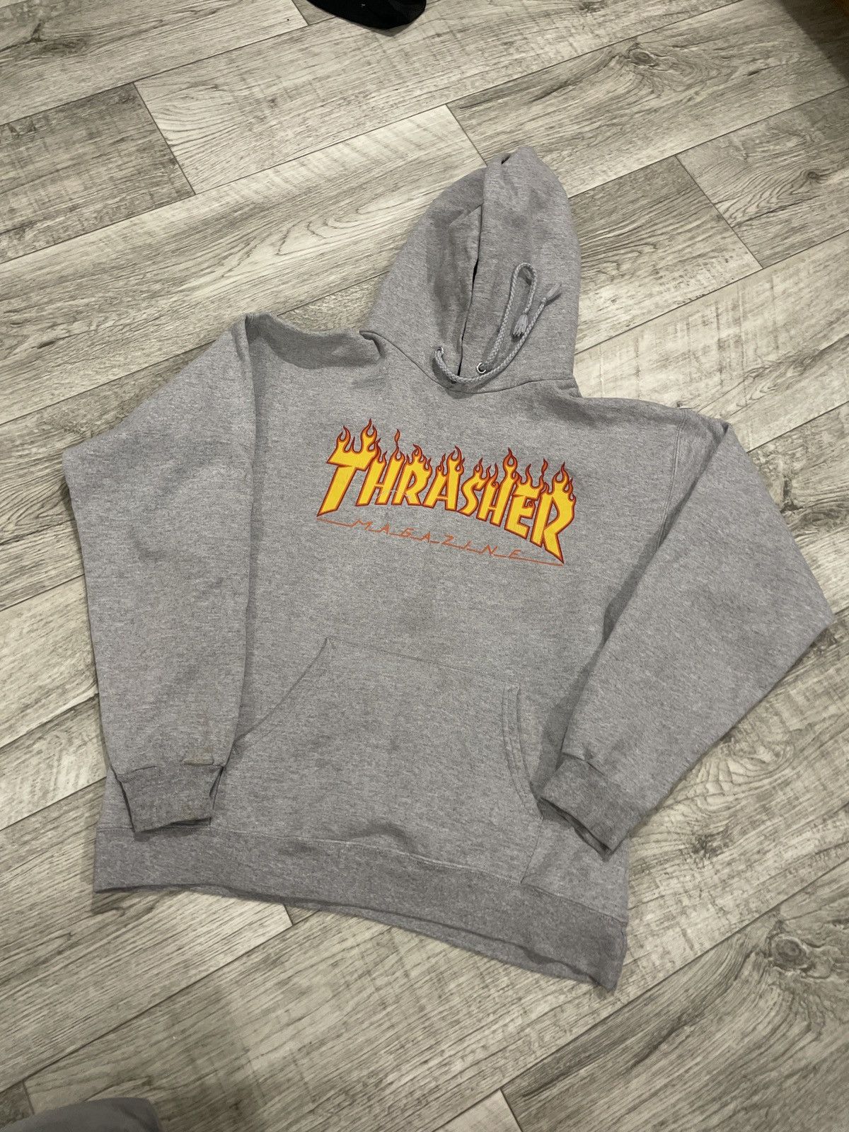 Thrasher × Vintage Thrasher fire Skateboarding Vintage Hoodie sk8 hooded wu wea Size US S / EU 44-46 / 1 - 1 Thumbnail