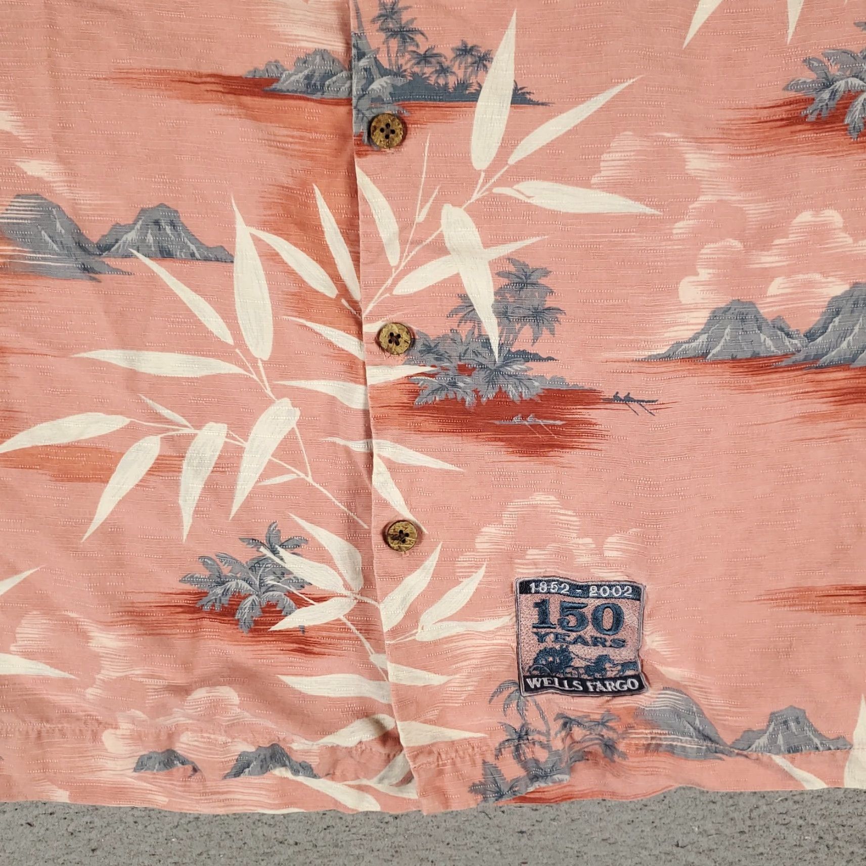 Tommy Bahama VINTAGE Tommy Bahama Shirt Mens Large Pink Hawaiian Scenic 150 Years Silk Button-Up Size US L / EU 52-54 / 3 - 3 Thumbnail