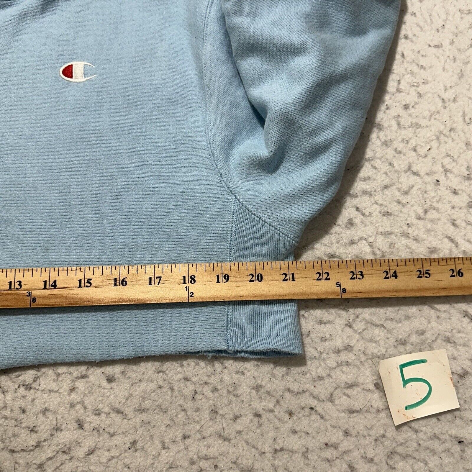 Champion Champion Reverse Weave XS Cropped Hoodie Blue Sweatshirt Size XS / US 0-2 / IT 36-38 - 10 Thumbnail