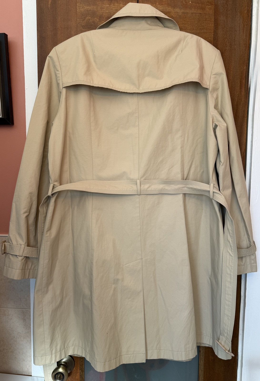 Talbots Talbots Women’s Beige Belted Button Up Classic Trench Coat Size XL / US 12-14 / IT 48-50 - 11 Thumbnail