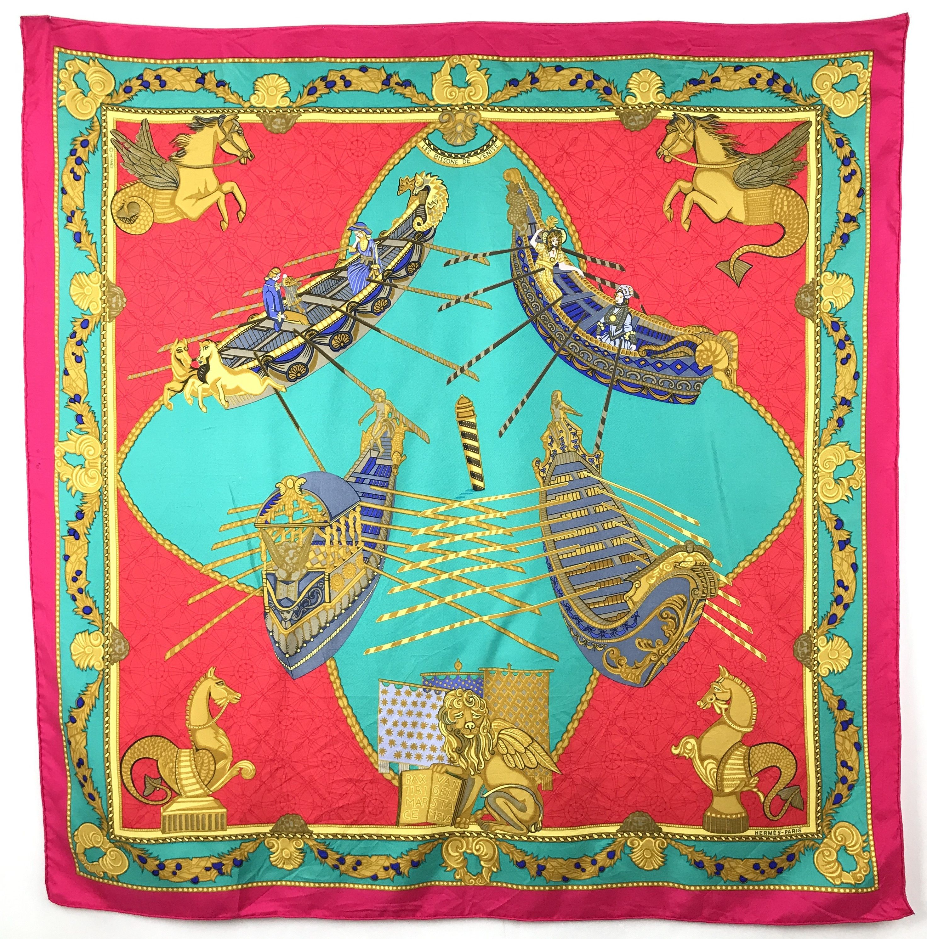 Hermes × Vintage Vintage Hermes Silk Scarf Size ONE SIZE - 1 Thumbnail