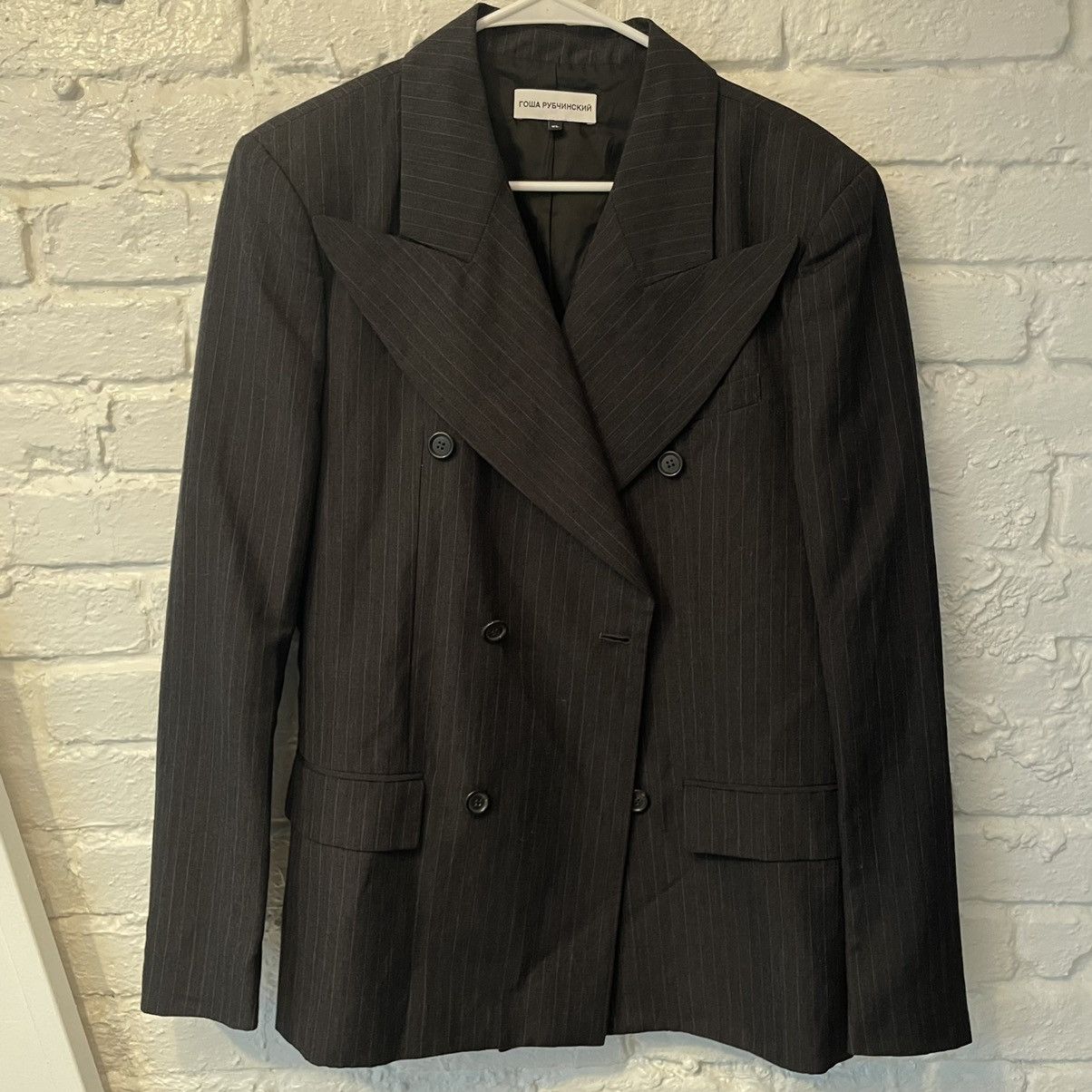 Gosha Rubchinskiy Gosha Rubchinskiy Double Breasted Blazer Size US XL / EU 56 / 4 - 6 Thumbnail