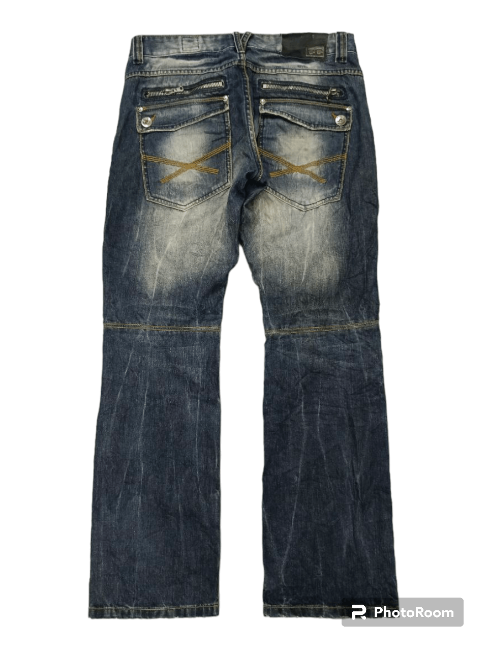Japanese Brand SICK RIPED MULTIZIPPER POCKET CULT DENIM PANTS Size US 33 - 2 Thumbnail
