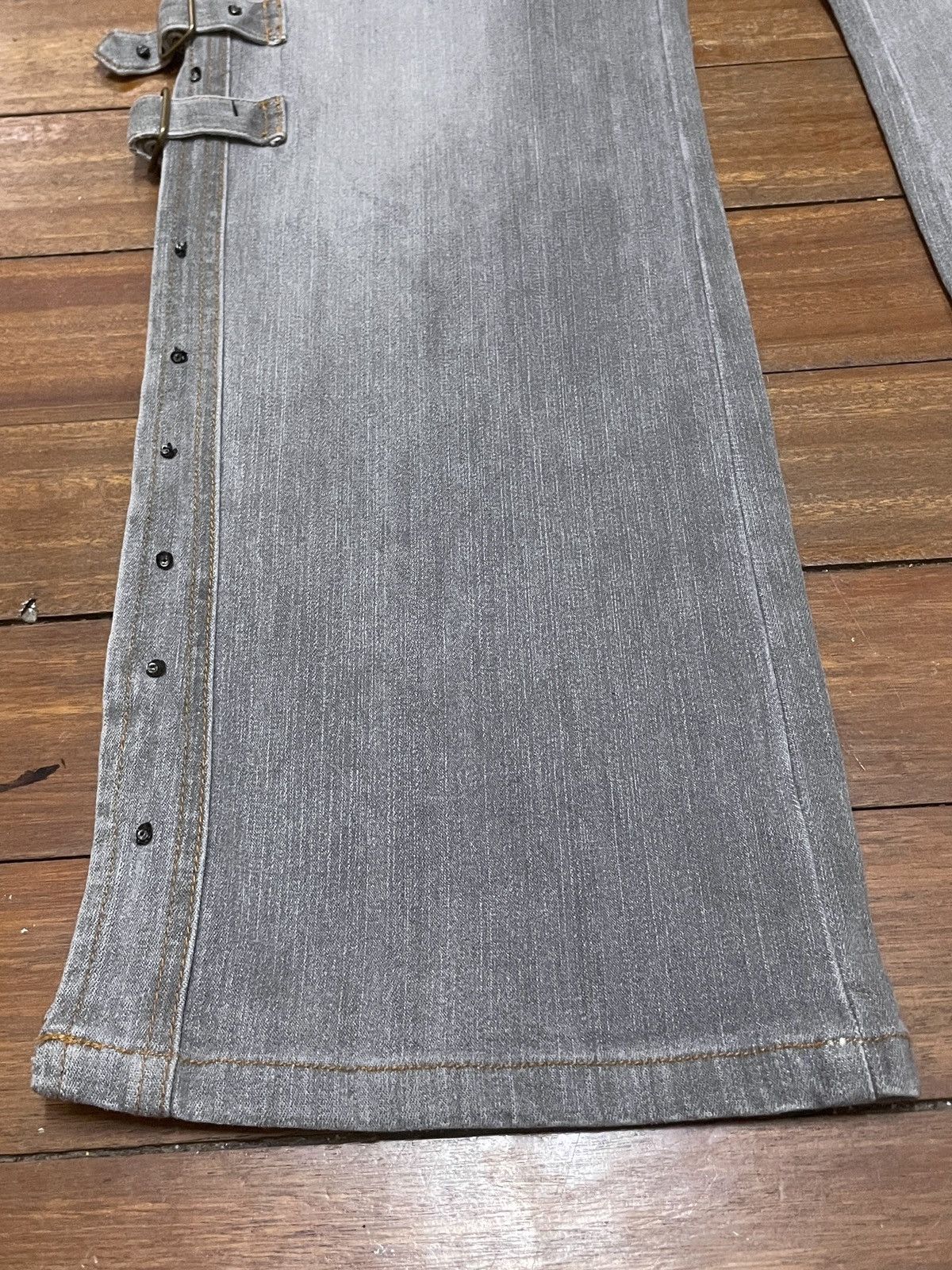 If Six Was Nine Rare Vintage Japanese Brand Livre Claire Flared Jeans 1990s Size US 31 - 3 Thumbnail