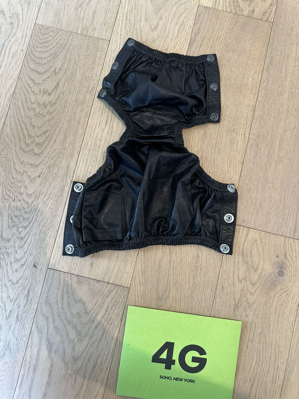 Chrome Hearts CHROME HEARTS NEW LEATHER BABY DIAPER SHORTE Size ONE SIZE - 10 Thumbnail