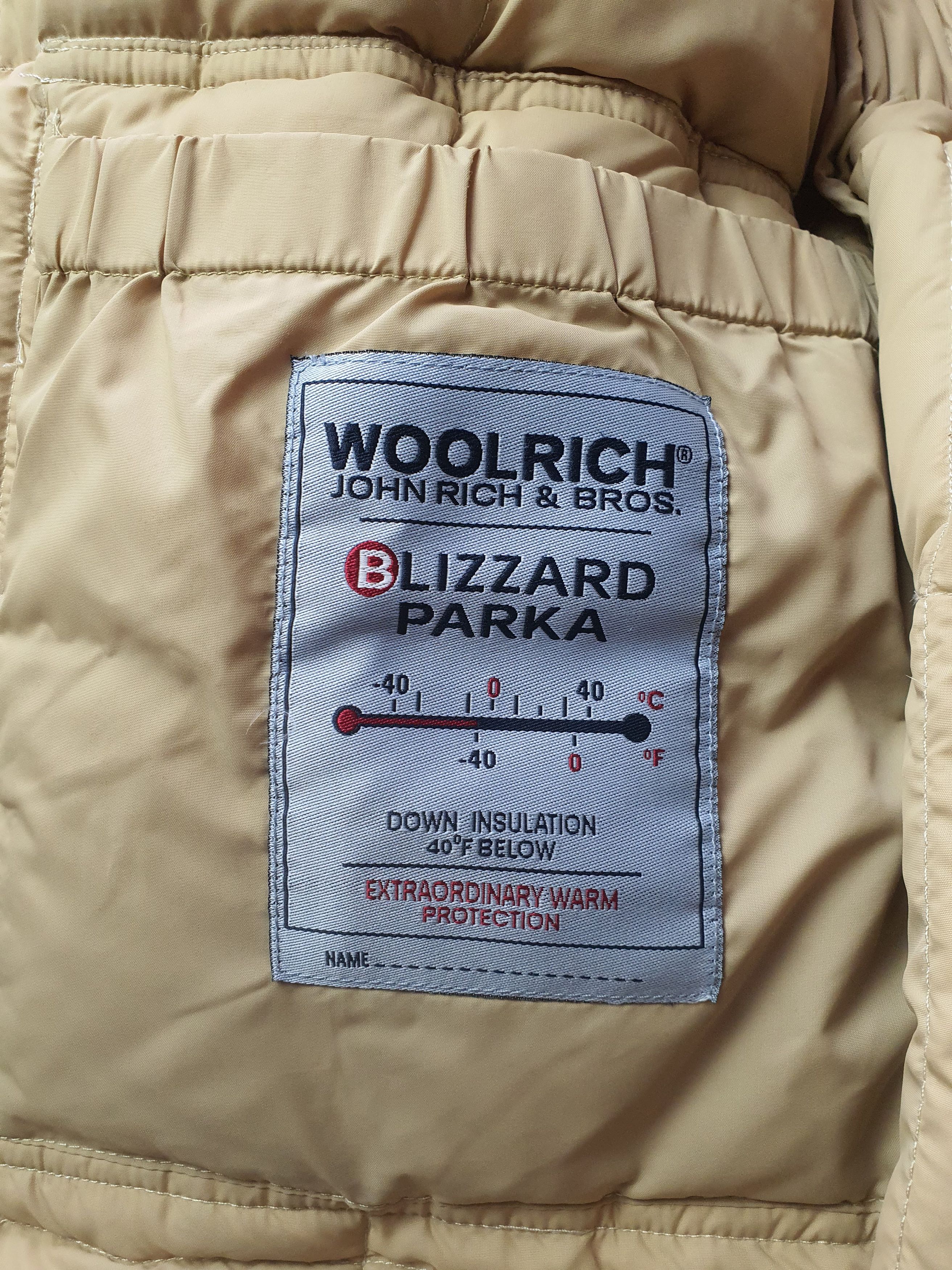 Brand × Woolrich John Rich & Bros. Woolrich down jacket