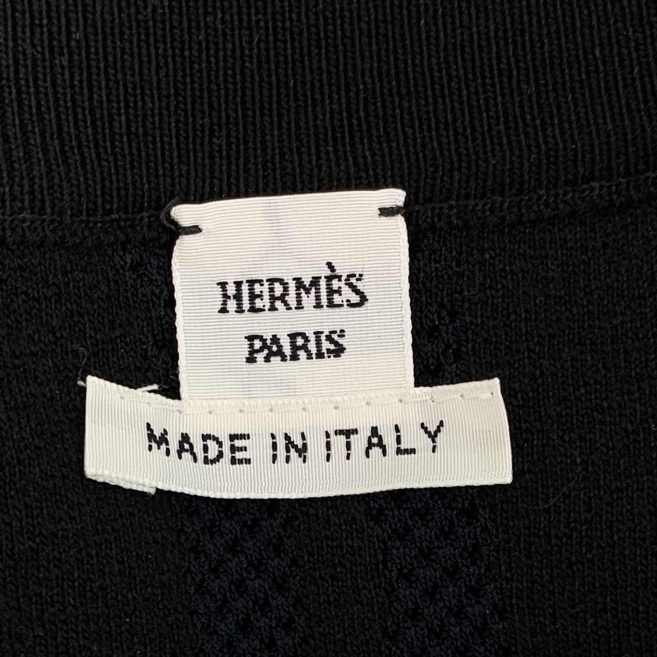 Hermes Hermes Navy Jacquard Zip Knit Jacket (Size 40) Size US XXS / EU 40 - 3 Thumbnail