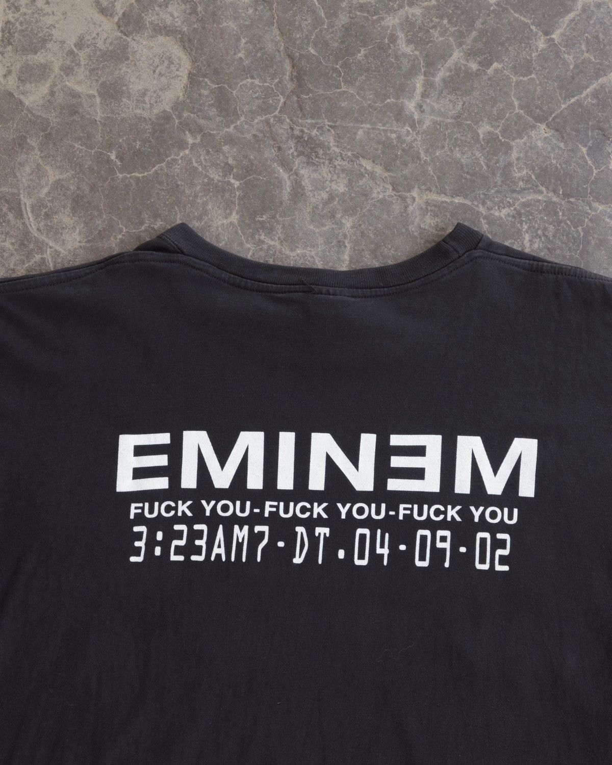 Vintage Vintage Eminem Tour Extasy Archive Grail Rap Black Tee Shirt Size US XXL / EU 58 / 5 - 6 Thumbnail