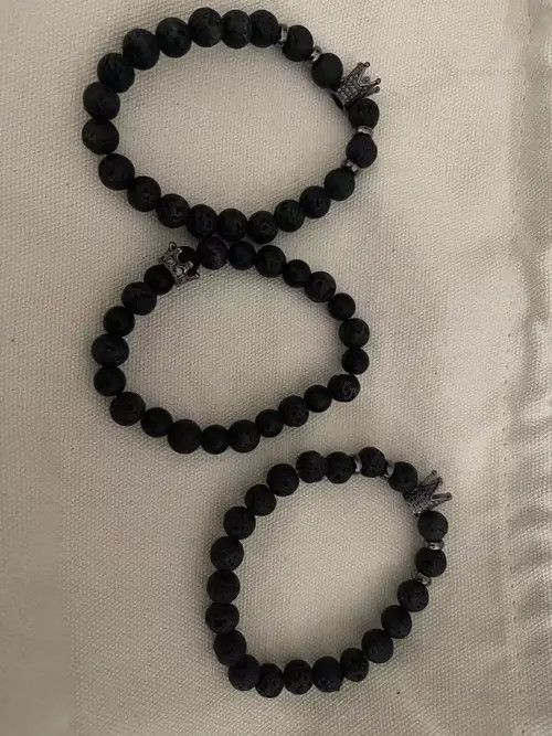 Other Lava Stone Bracelet Set Imperial Crown Size ONE SIZE - 3 Thumbnail