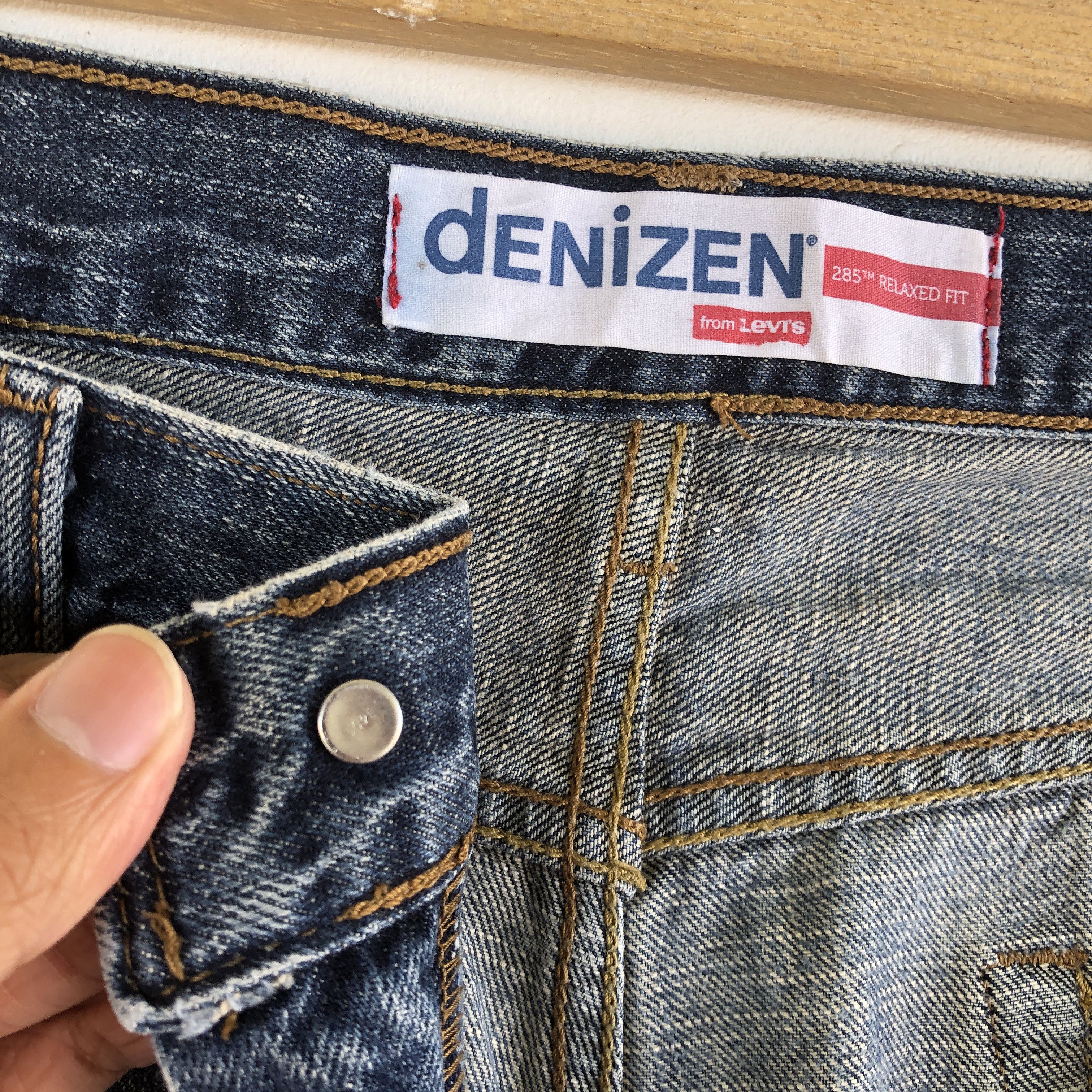 Levi's Vintage Y2K Levis Denizen Faded Jeans Levi's Stonewash Denim Size US 34 / EU 50 - 7 Thumbnail