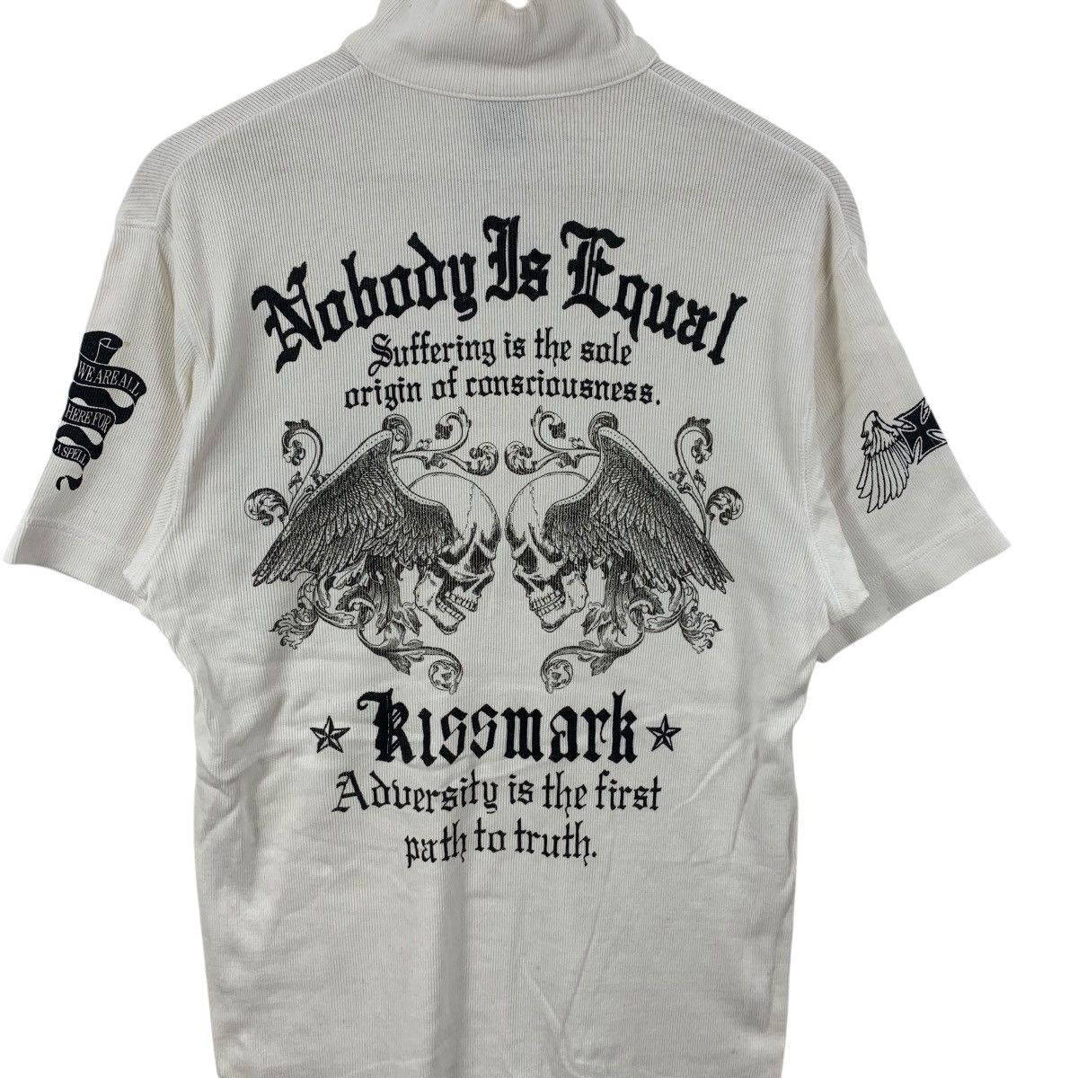 Other KISSMARK JAPAN Nobody Is Equal Bones Skull Polo Tee Shirt Size US S / EU 44-46 / 1 - 8 Thumbnail