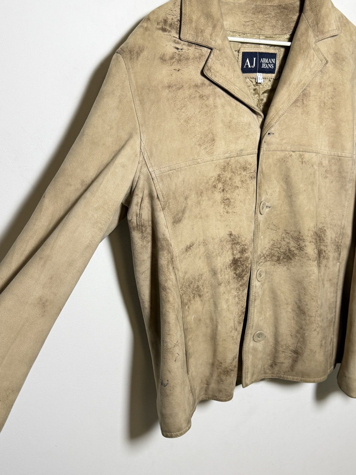 Giorgio Armani Armani Jeans Suede Jacket Size US L / EU 52-54 / 3 - 5 Thumbnail