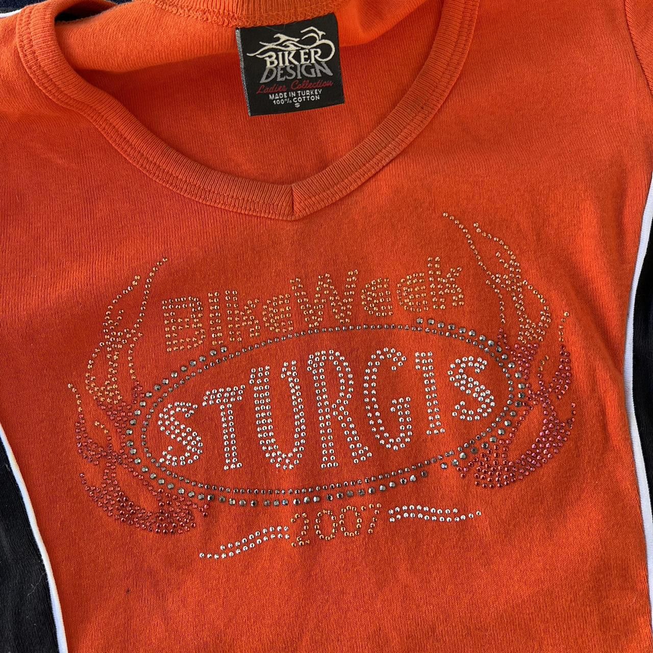 Vintage Vintage Y2K Sturgis baby tee Size L / US 10 / IT 46 - 5 Thumbnail