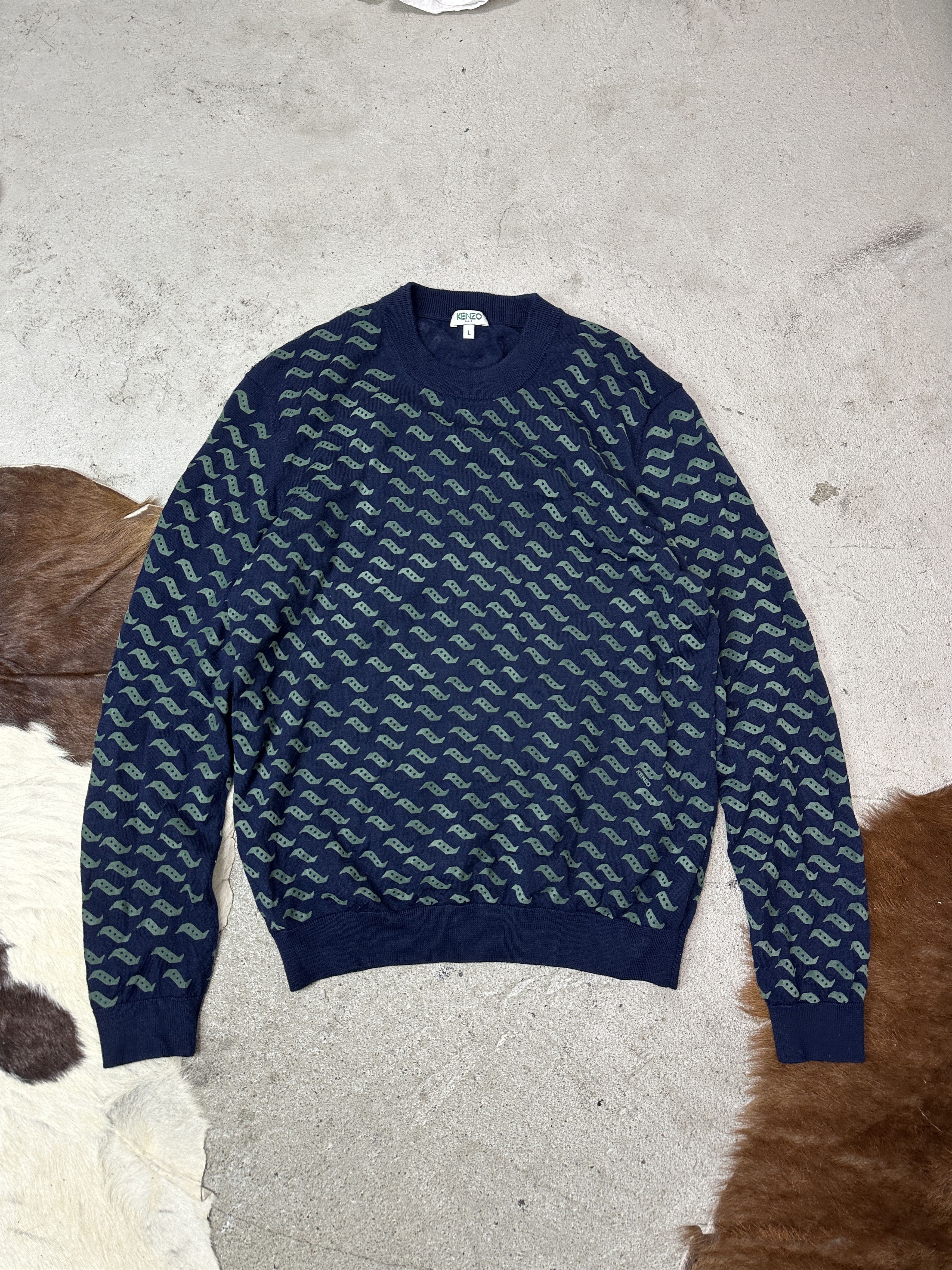 Kenzo Vintage Streetwear Cottage Printed Kenzo Sweater Y2K Size US L / EU 52-54 / 3 - 1 Thumbnail
