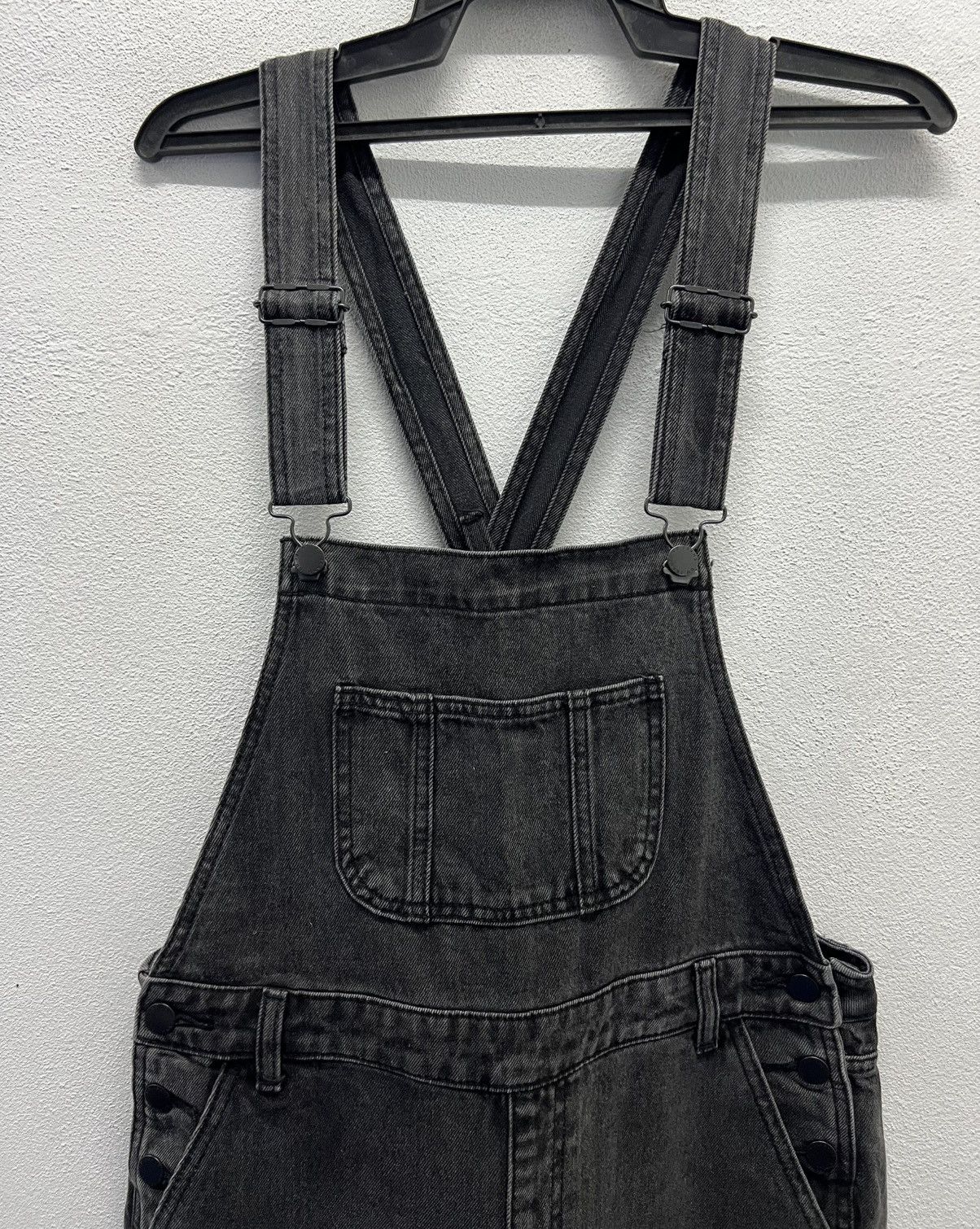 GU × Vintage GU Black Denim Overalls Size US 34 / EU 50 - 3 Thumbnail