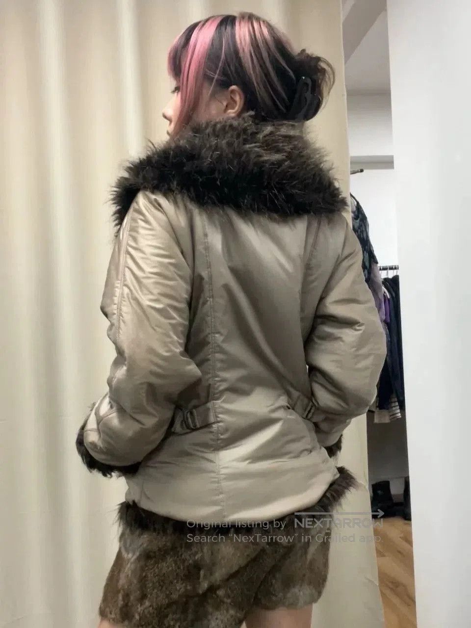 Issey Miyake Issey Miyake Fur Collar Cotton Coat. Size M / US 6-8 / IT 42-44 - 3 Thumbnail