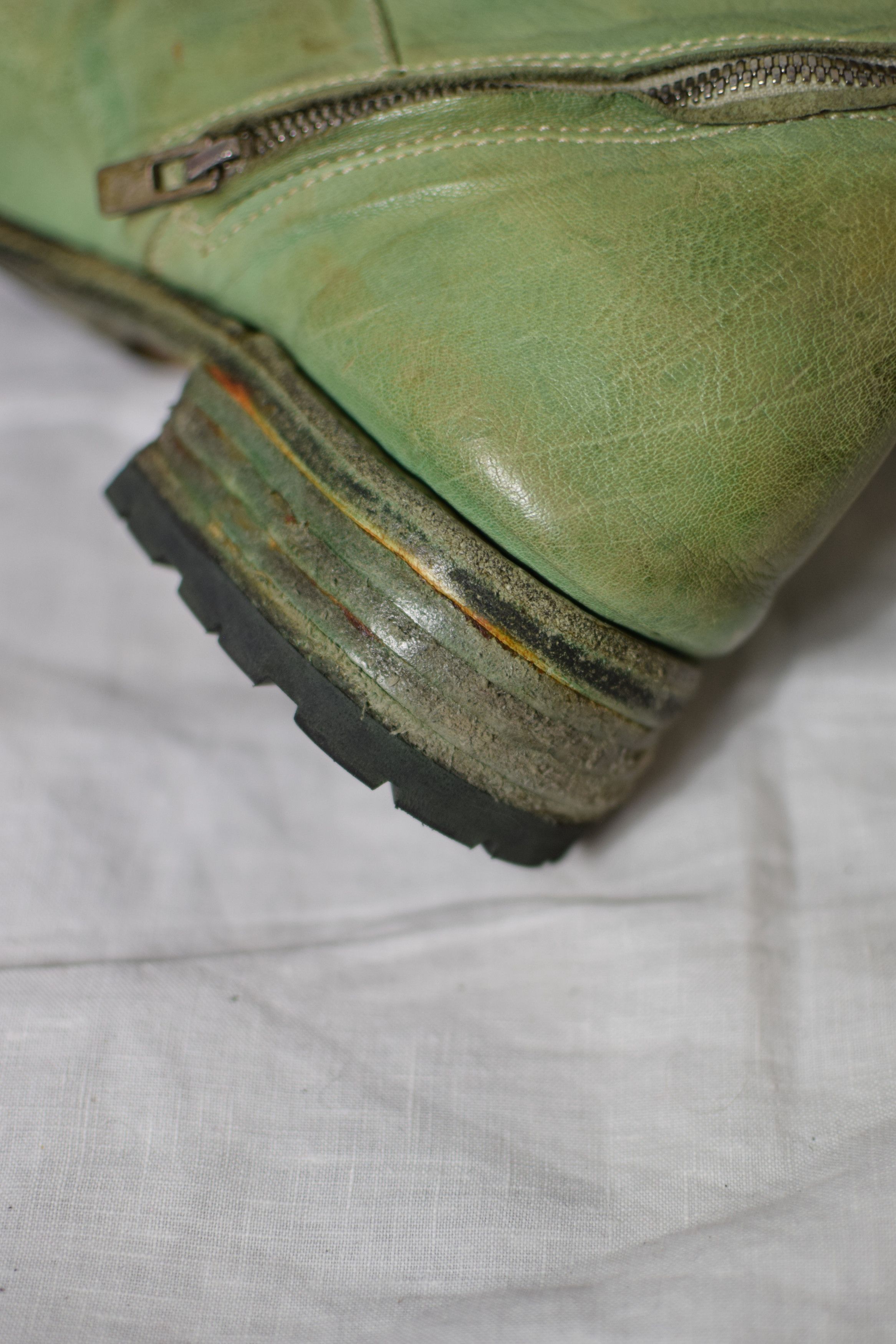 Carol Christian Poell CCP Col. 06 Green Tornado Boots Size US 9 / EU 42 - 13 Thumbnail