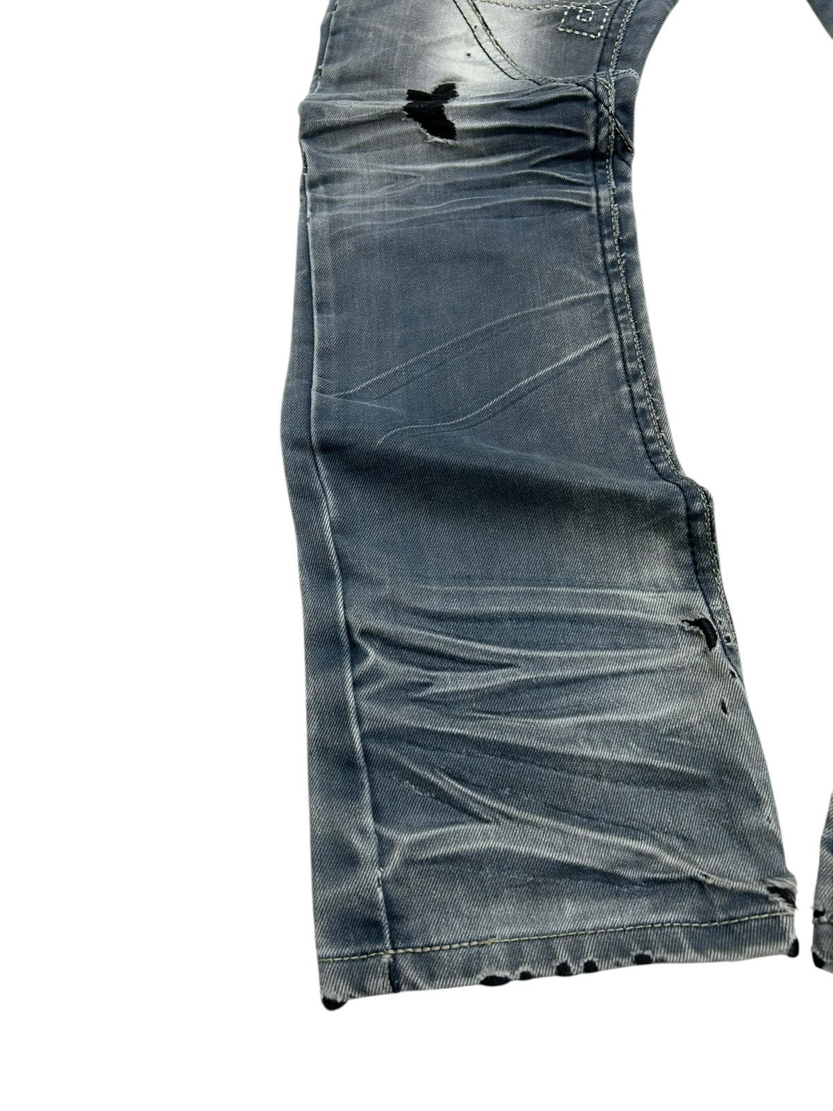 GOSTAR DE FUGA × Hysteric Glamour × Japanese Brand Pilibao Japan Made Biker Jean Multipocket Distressed Padded Size US 31 - 6 Thumbnail