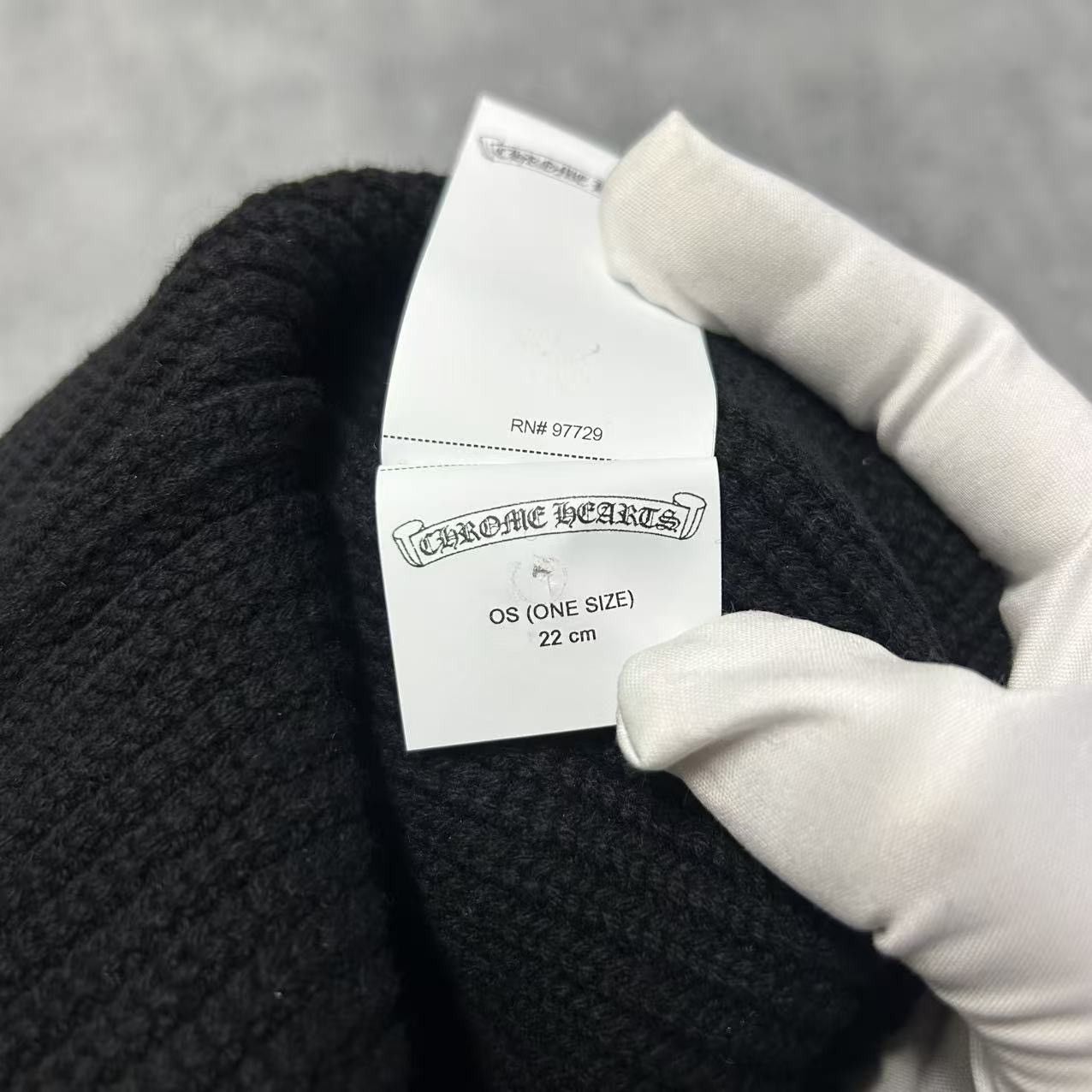 Chrome Hearts Chrome Hearts Black 3 Crosses Patches Beanie Size ONE SIZE - 3 Thumbnail