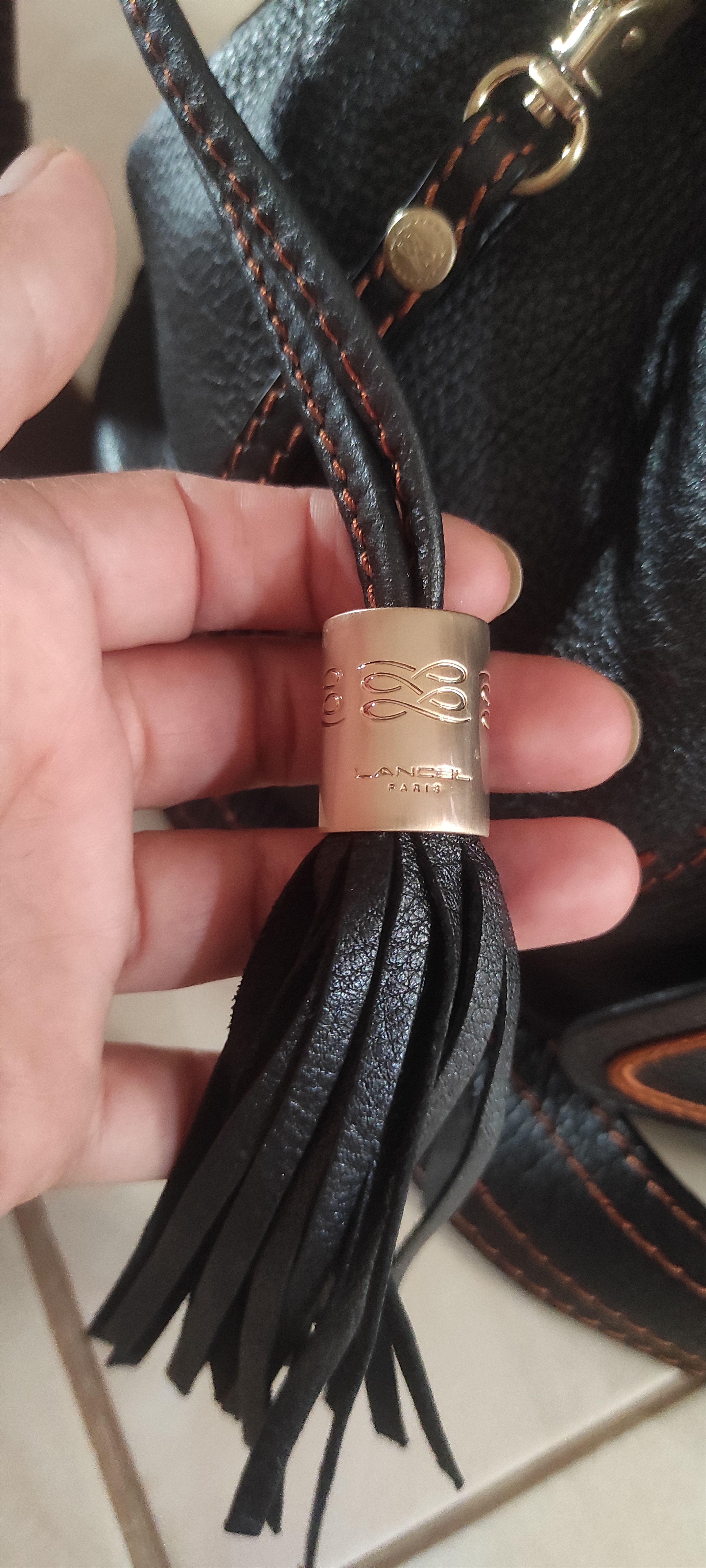 Lancel Lancel Premier Flirt Bag Mocha Cowhide Leather Bucket Bag Size ONE SIZE - 14 Thumbnail