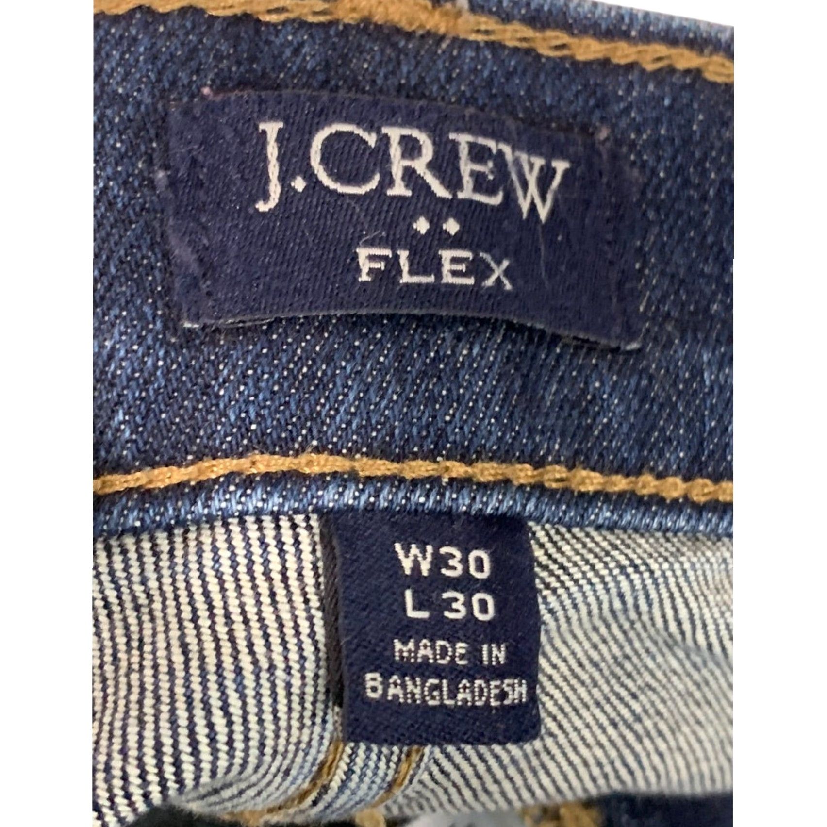 J.Crew J.Crew Jeans Denim AZ851 30 x 30 Mens Straight Fit Flex 30 Inseam Blue XS? No, size 30 Regular Men Jeans Size US 30 / EU 46 - 7 Thumbnail